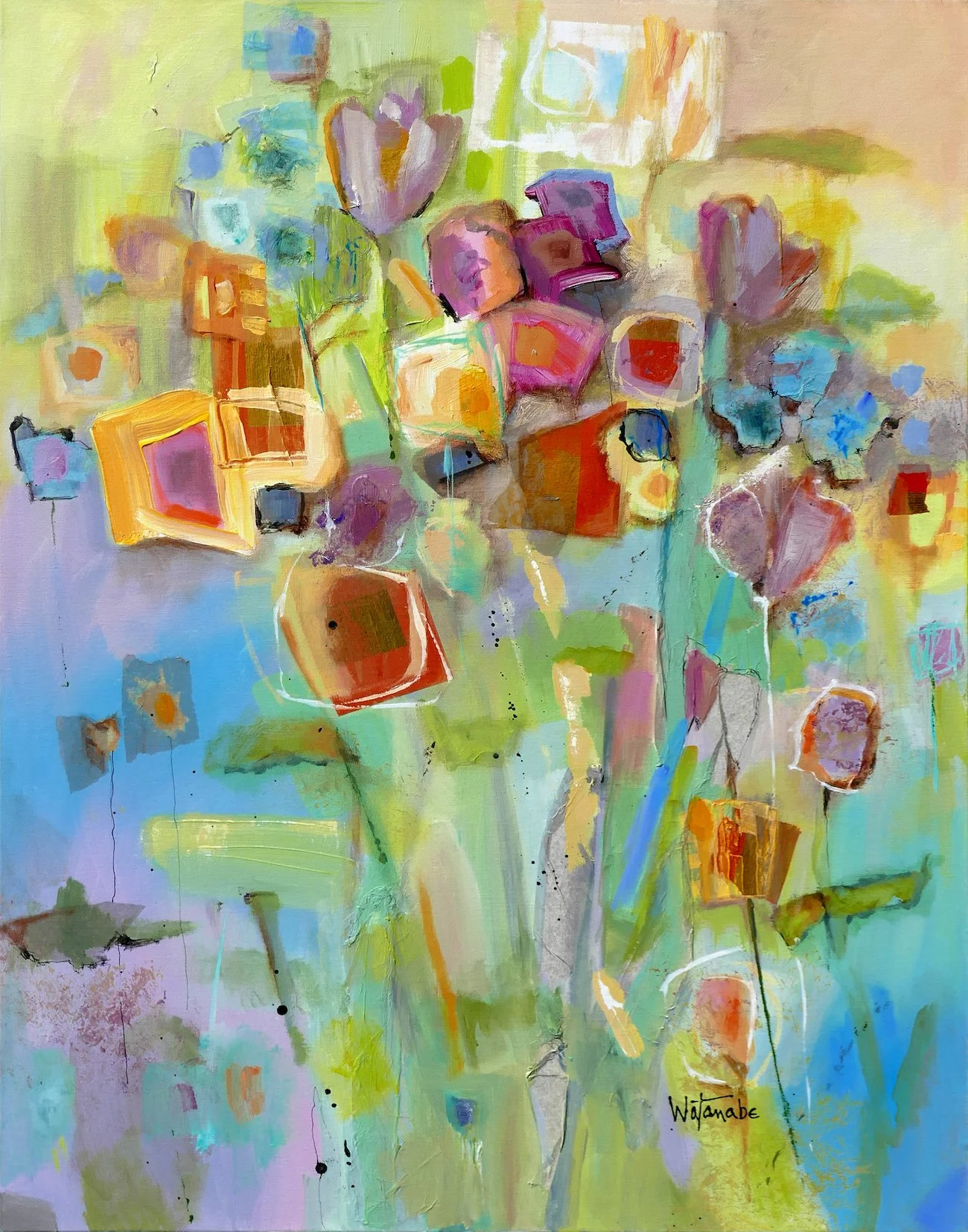 Art Garden "B" - Carole Rae Watanabe