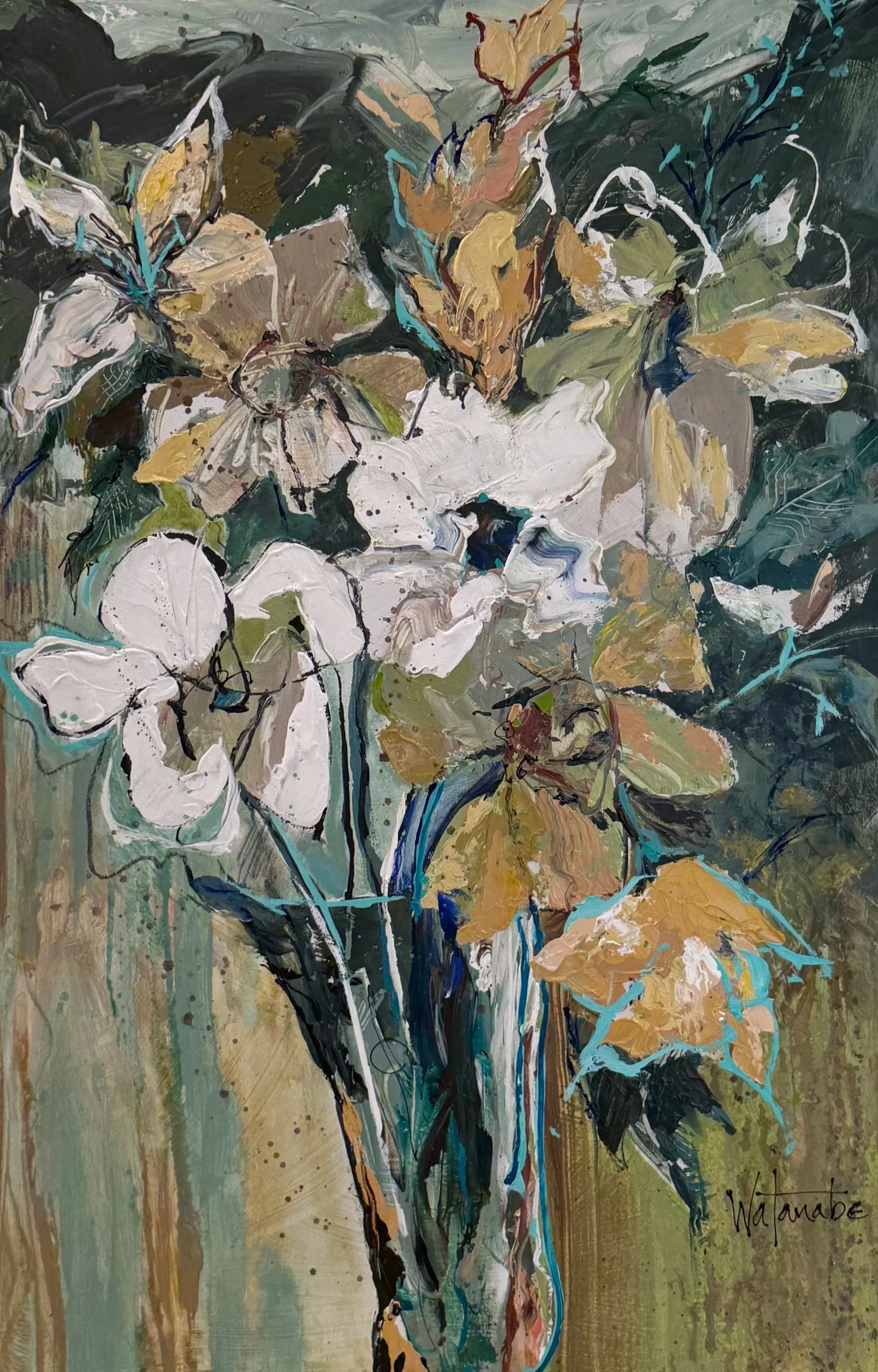 Let the Flowers Fly, 36x24, $1100