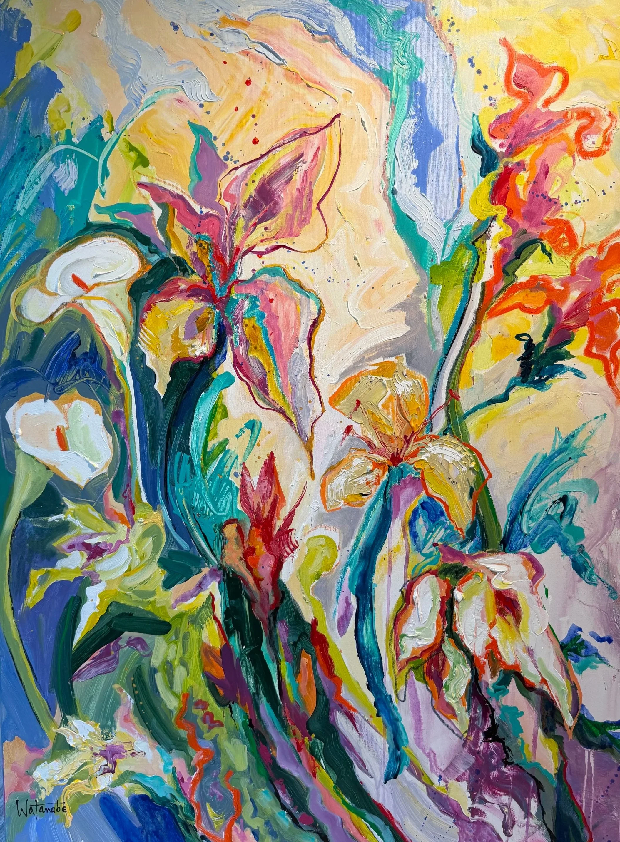Tropical Times, 40x30, $800