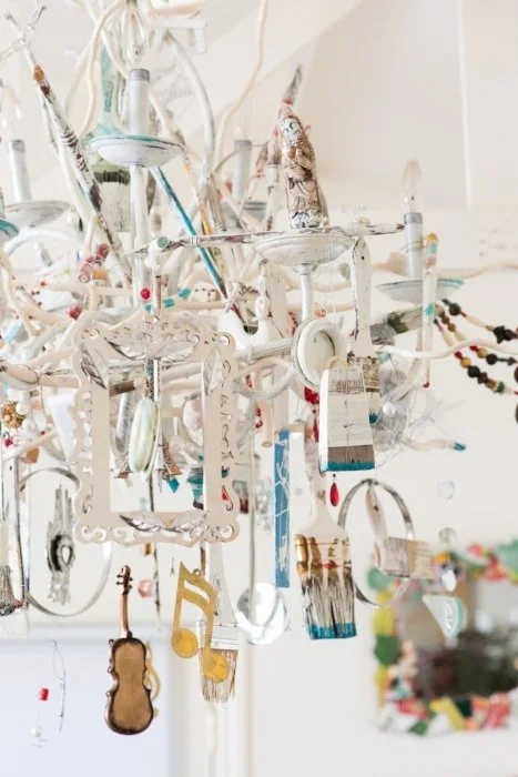 Chandelier in House