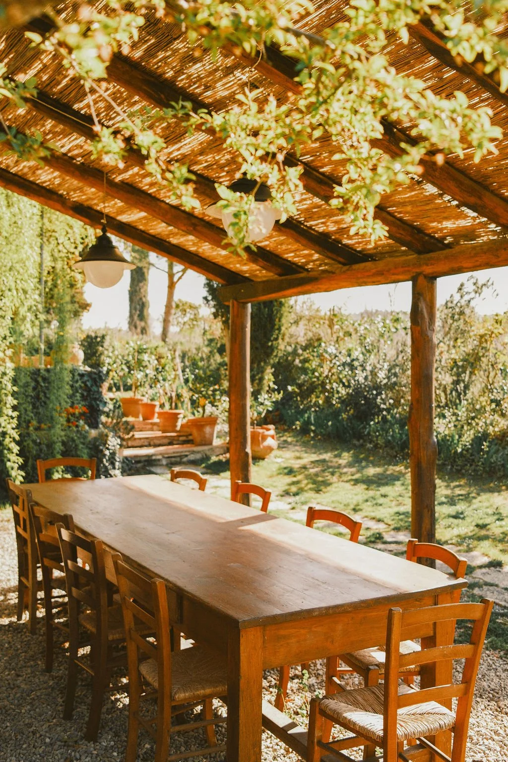 Outdoor dining table