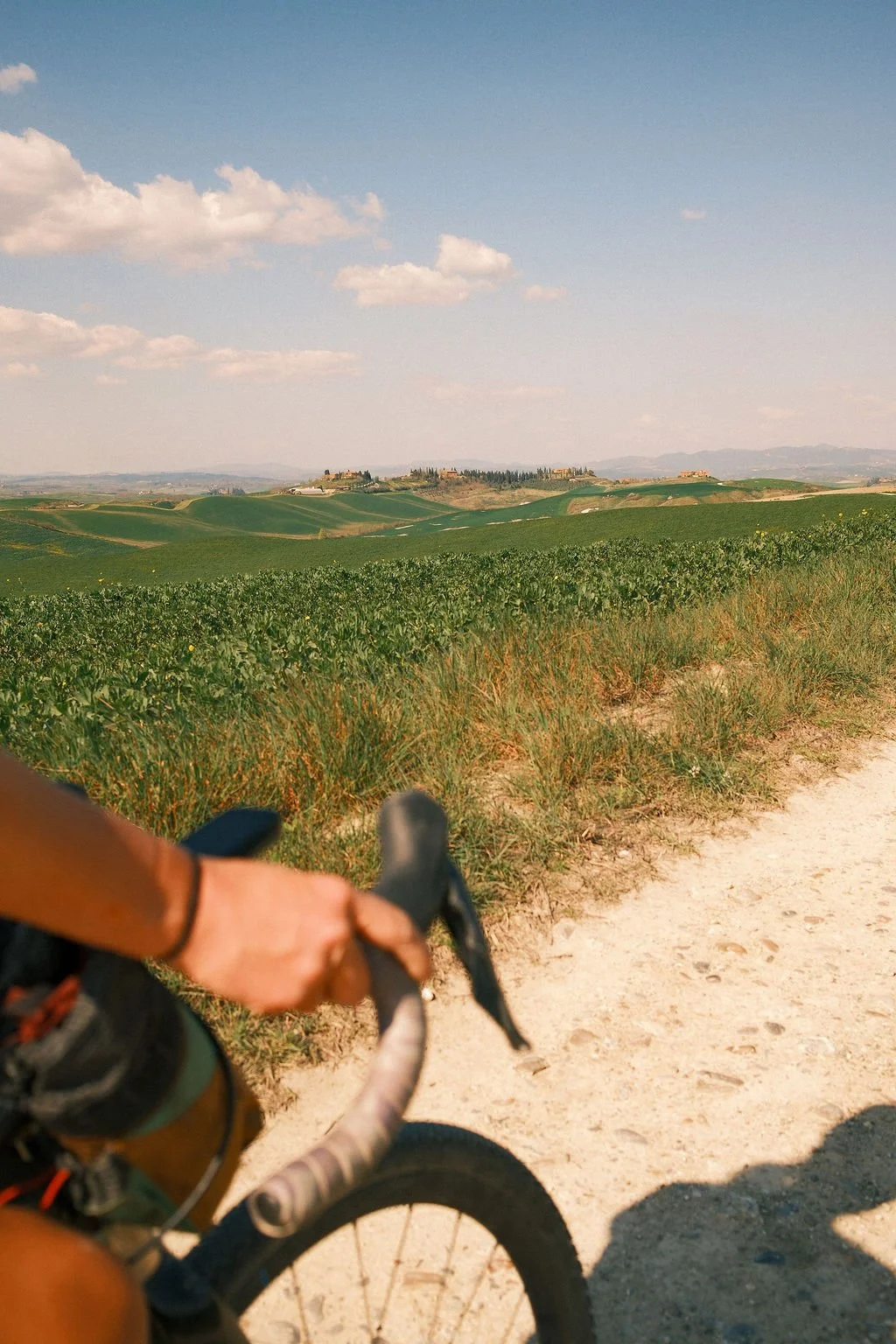 Riding the Strade Biache gravel roads