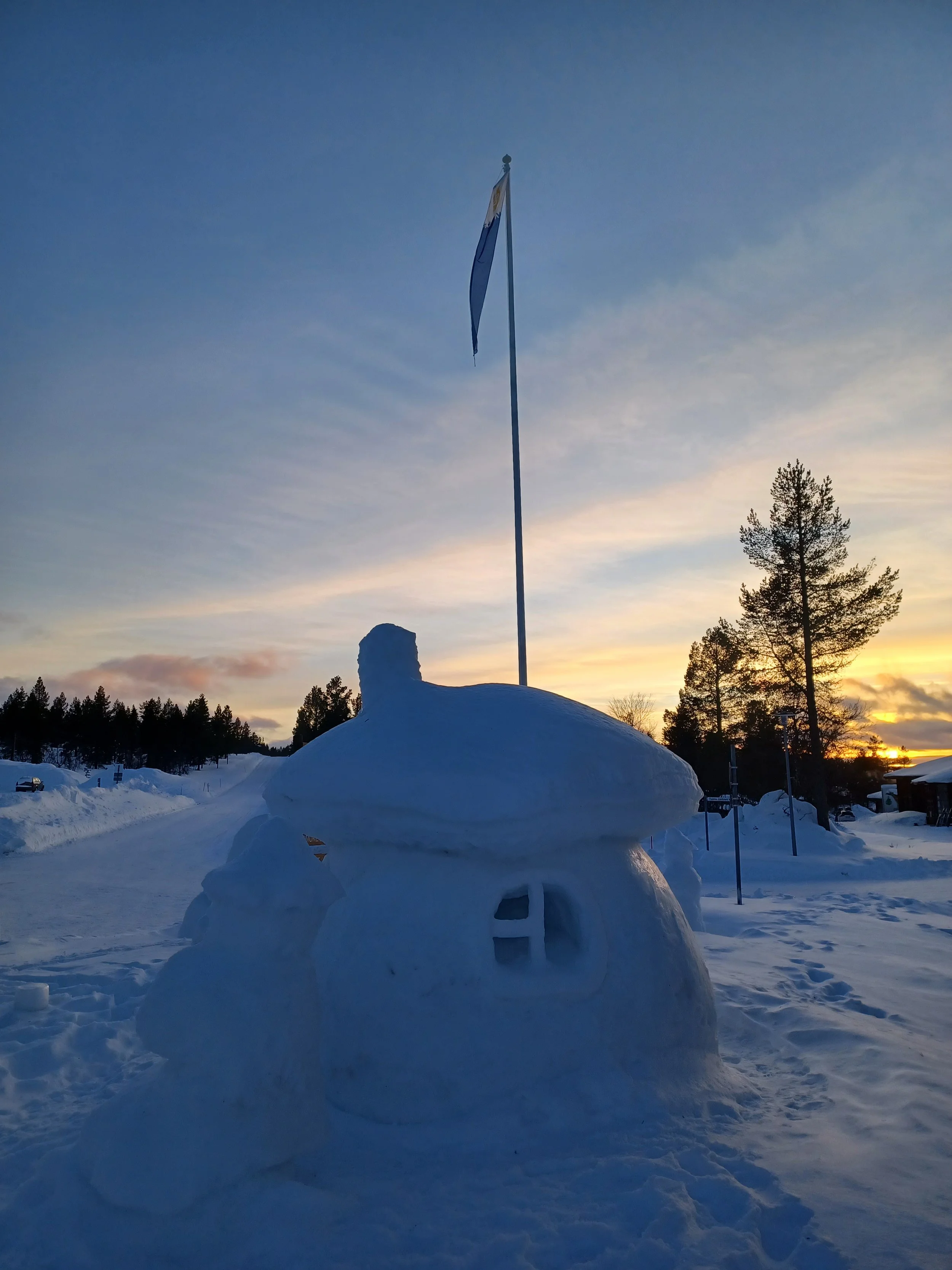 Finnish outdoor sauna