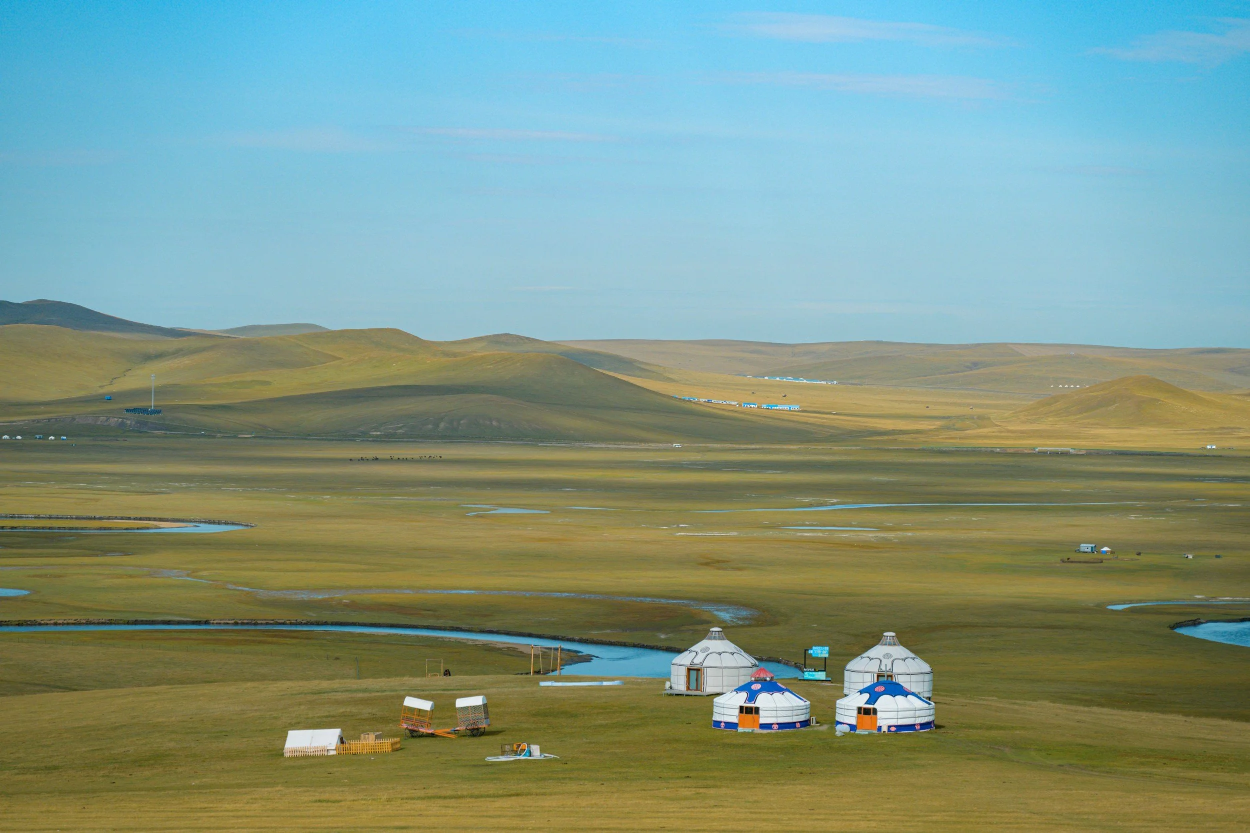 nomad gers in Mongolia
