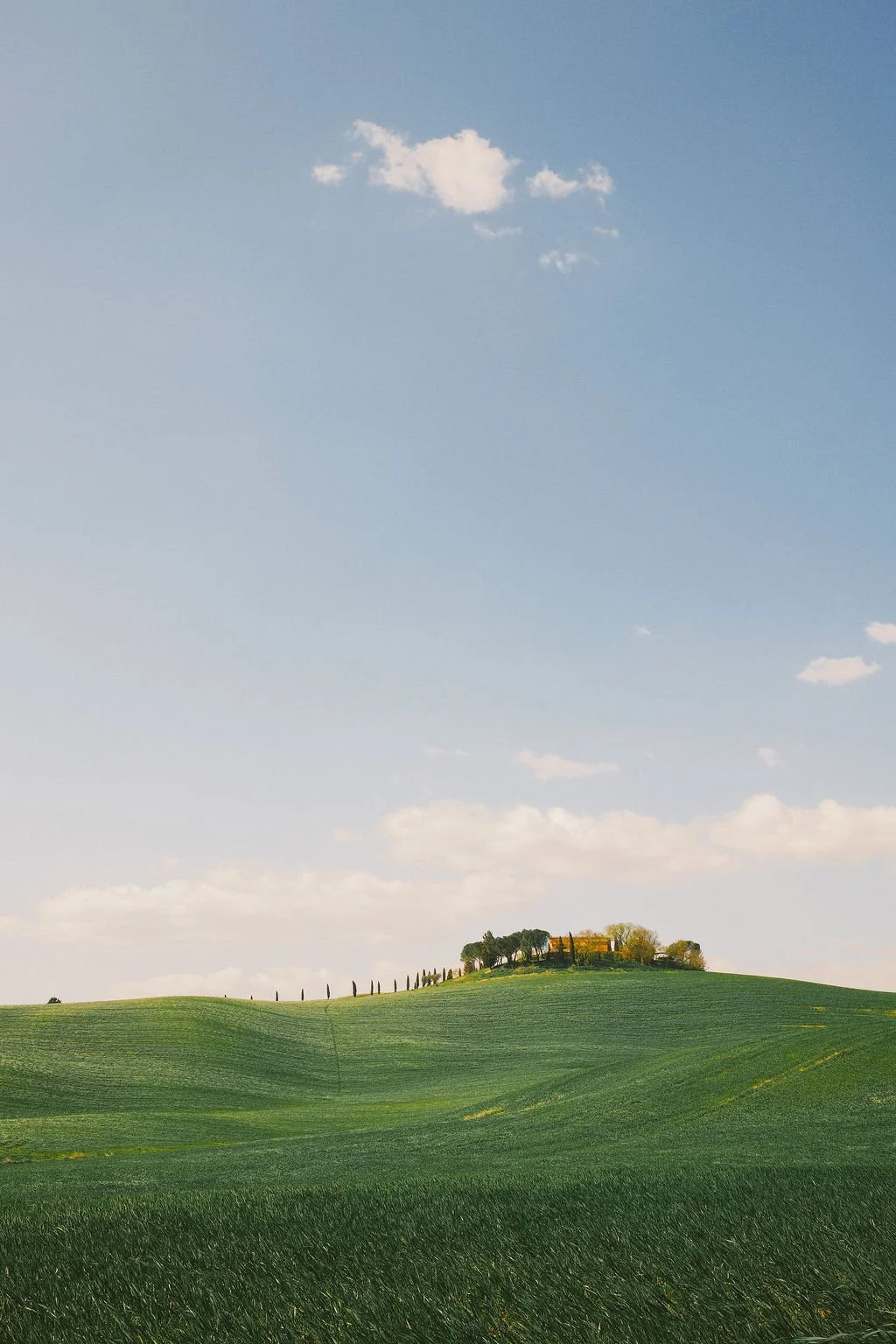 Tuscan villa on hilltop