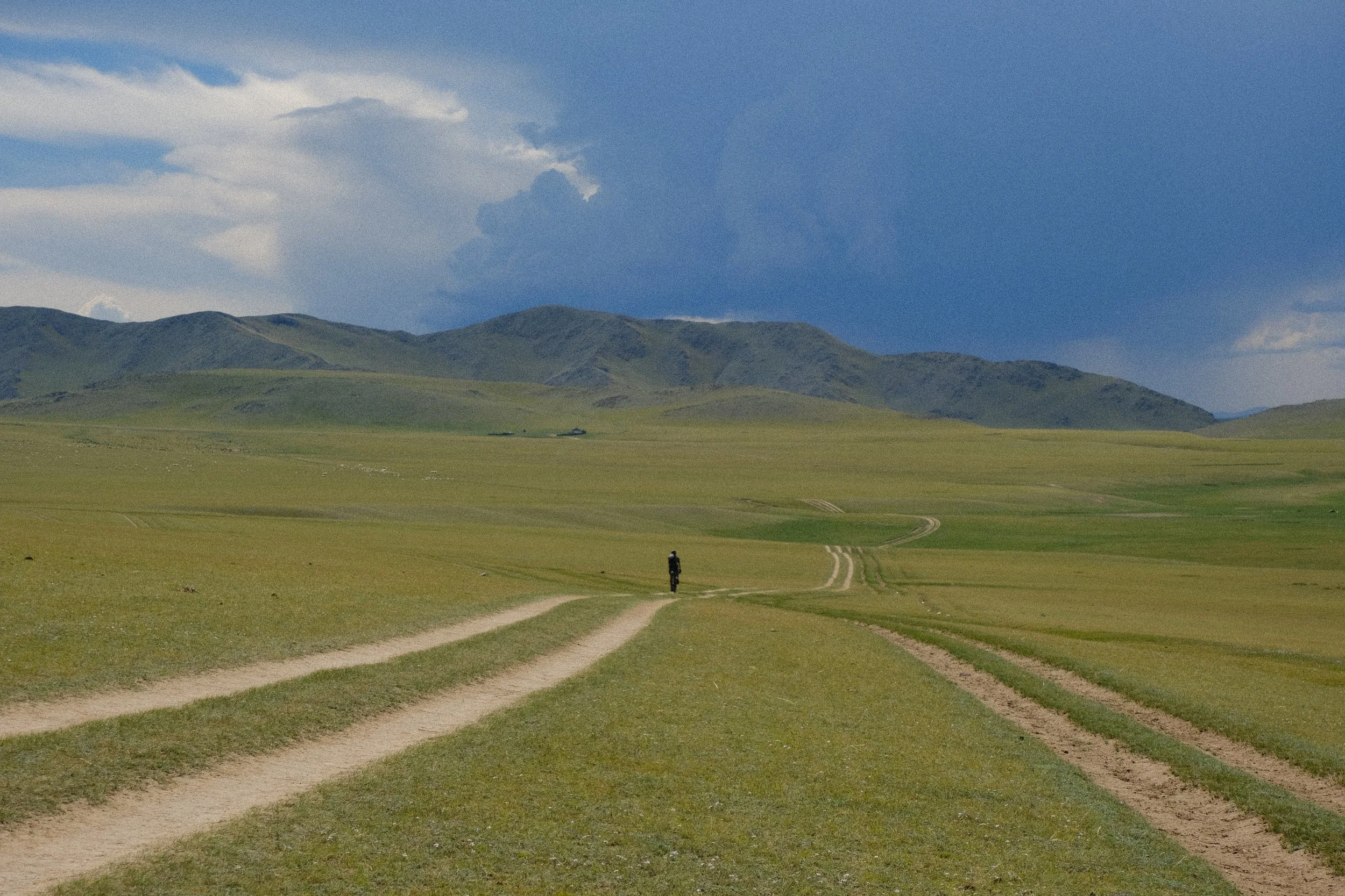 Open road in Mongolia