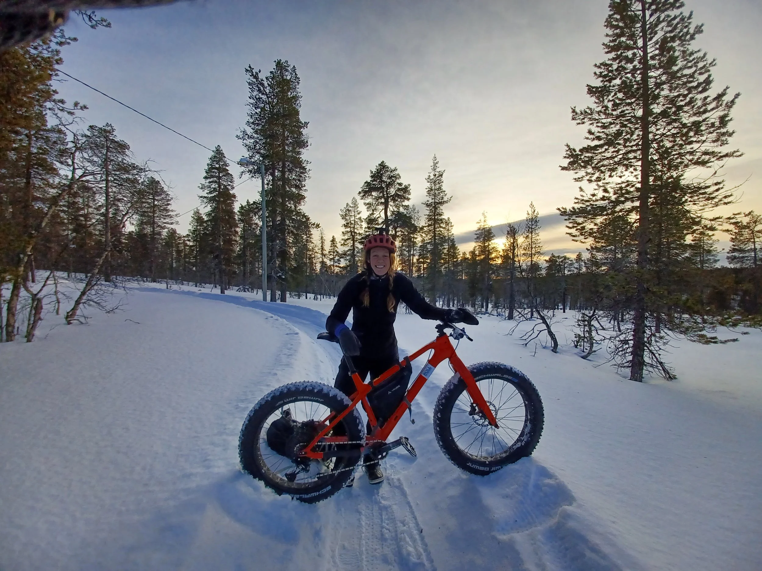 Fat biking in Lapland