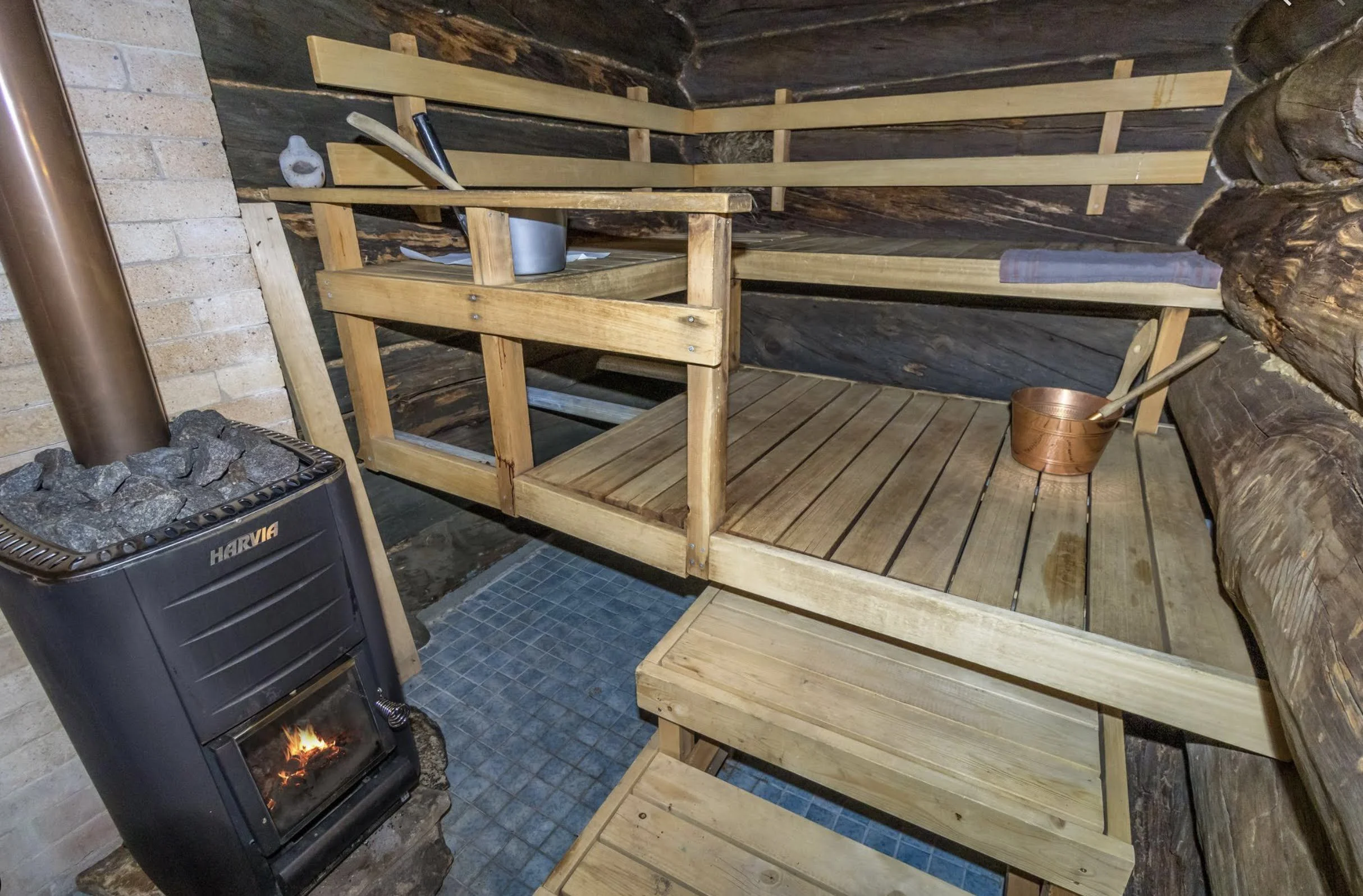 Finnish wood-fired sauna