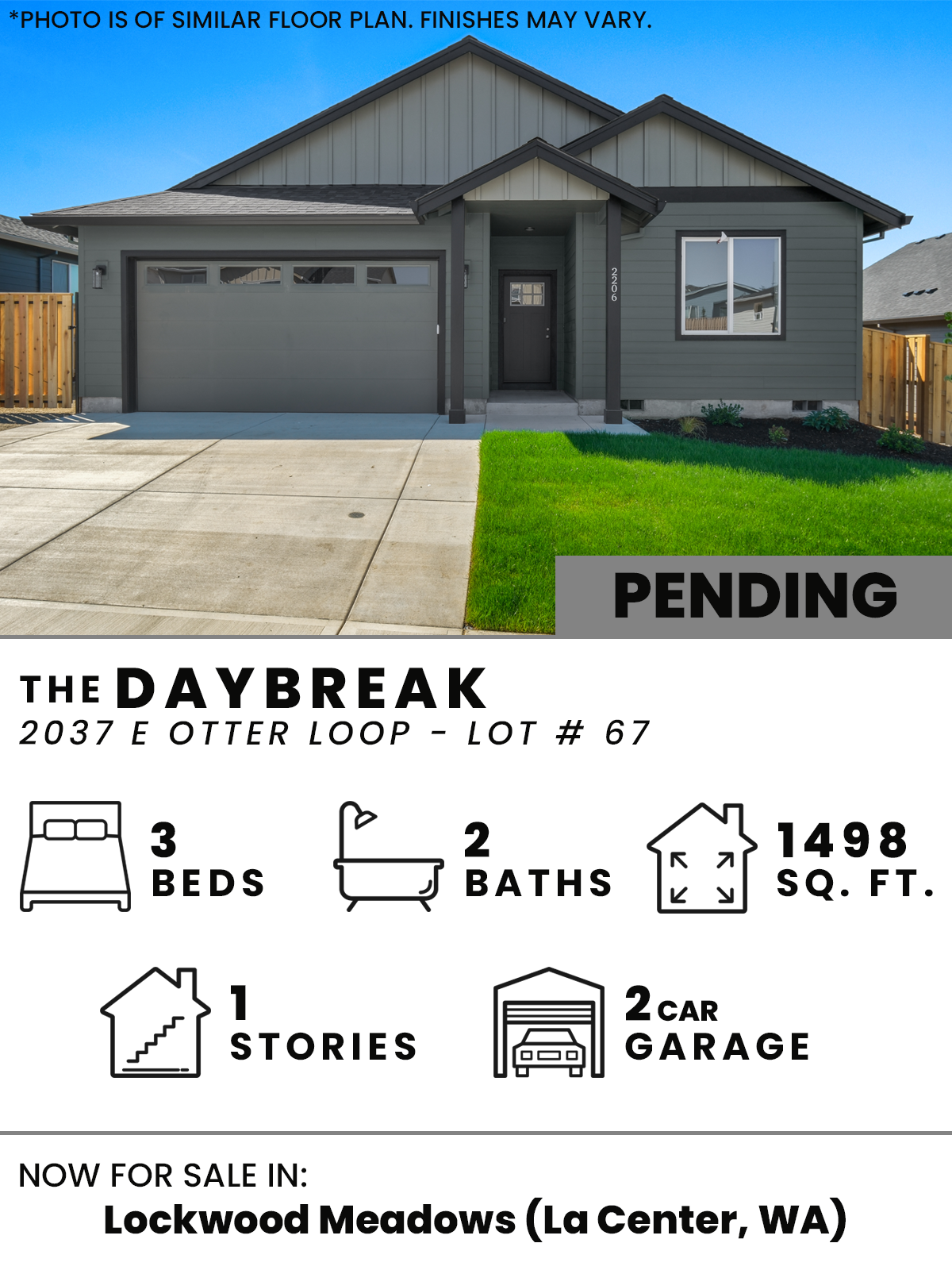  Lockwood Meadows  3  2  1  2  1498 