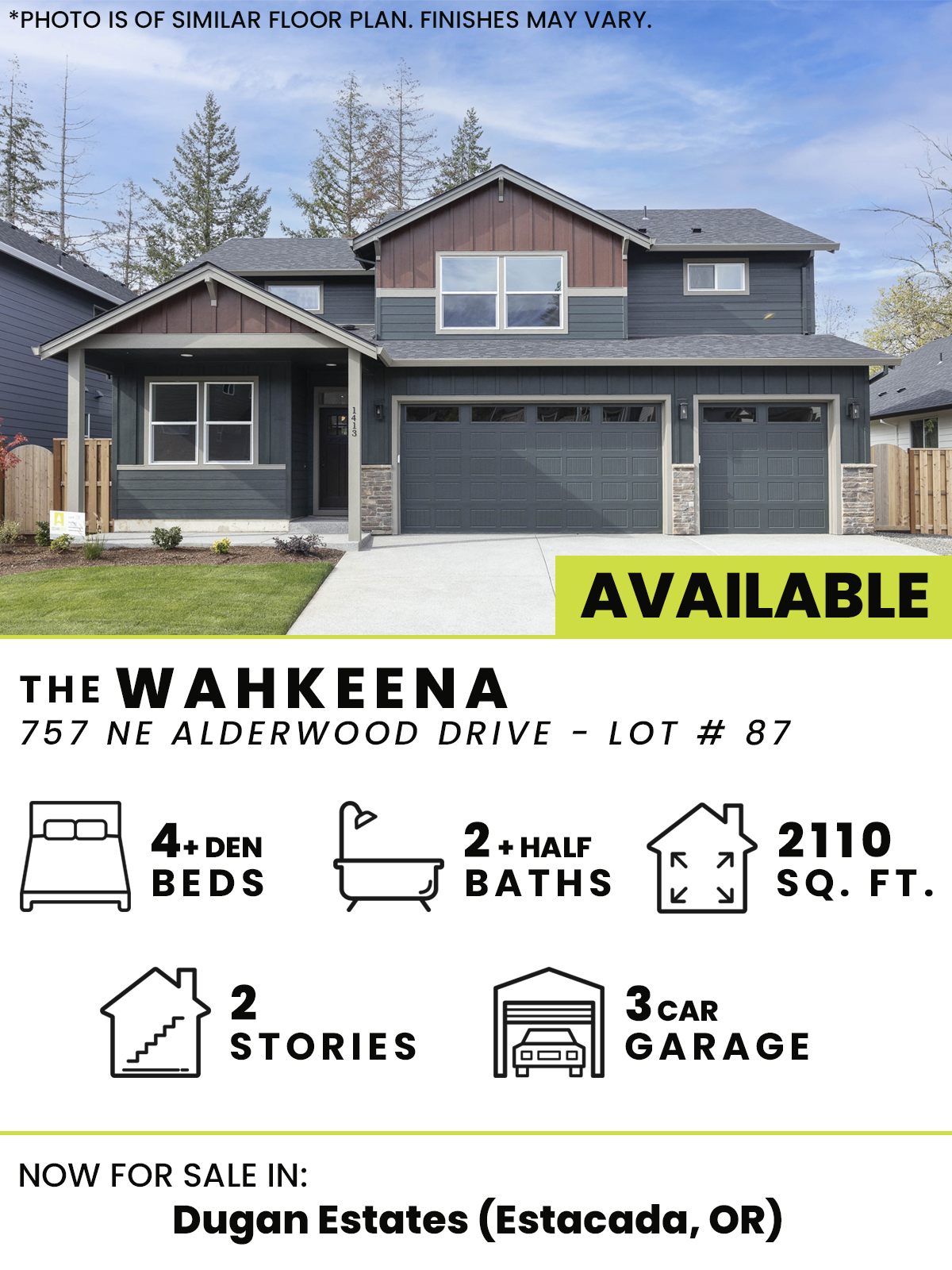  Dugan Estates  4,Den  2,Half  2  3  2110 
