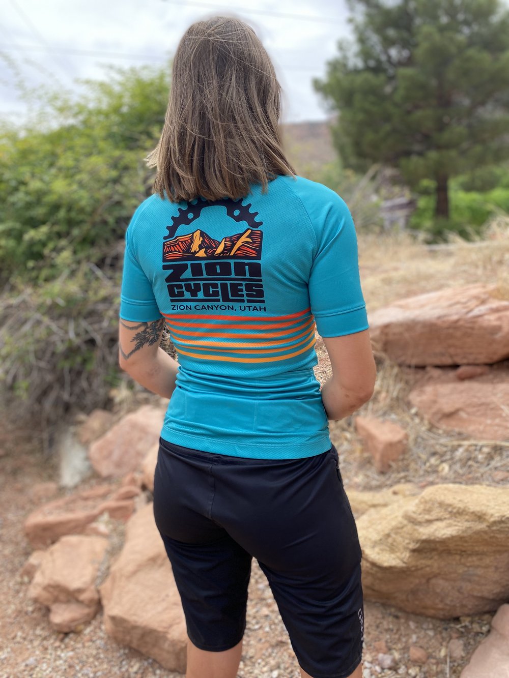 Green Zion Cycles Tech-T MTB Jersey for Sale — ZION CYCLES