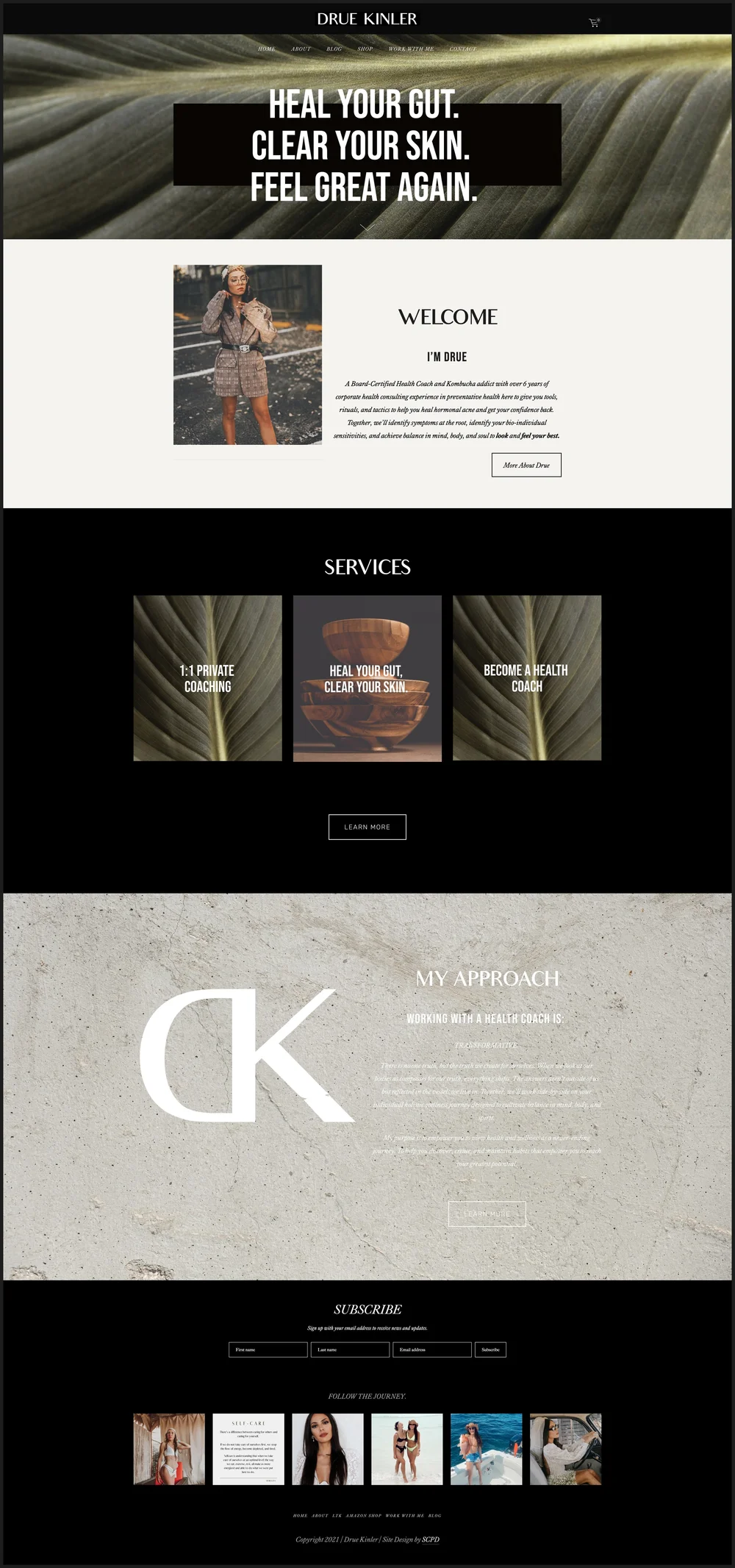 Drue Kinler | Wellness Website Design + branding — Steph Powell Creative |  Savannah Wedding Photographer + Website Designer
