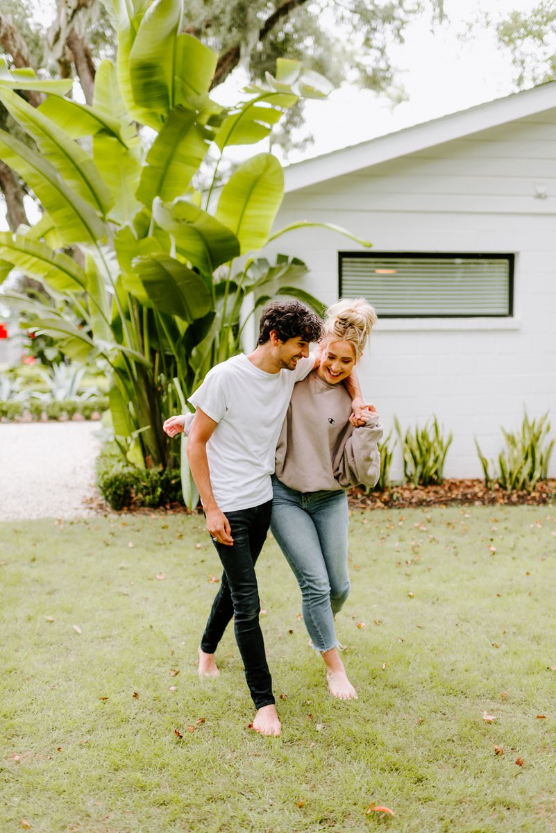 At Home Couples Session St Simons Island The Park