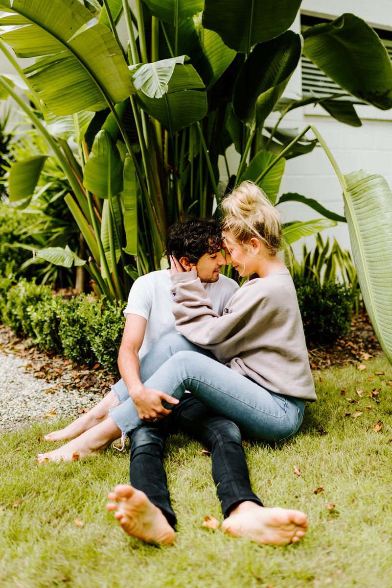 At Home Couples Session St Simons Island The Park