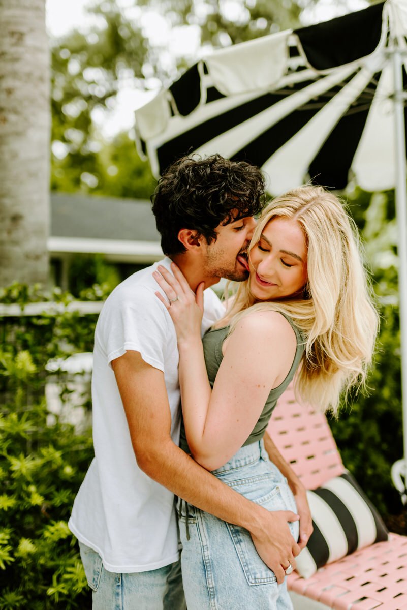 Retro Poolside Couples Session at The Park SSI