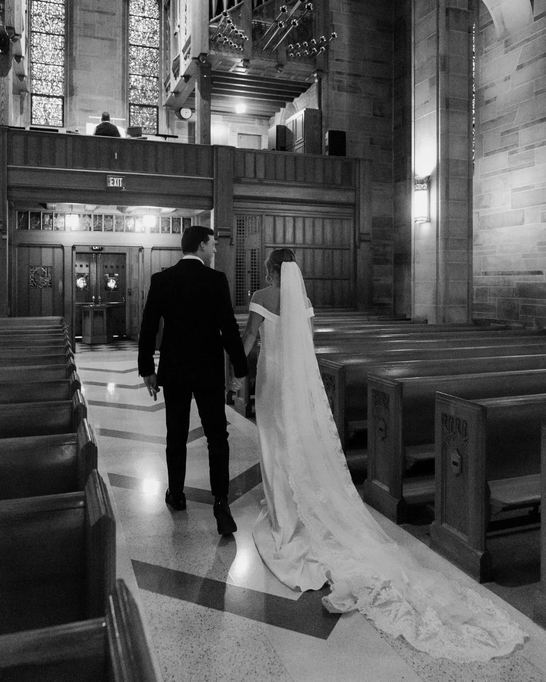 A cozy winter day, celebrating Valerie and Ben, means the most stunning church ceremony with their closest people 🤍

Photography: @stephpowellcreative
Planner: @everlastingeleganceevents 
Venue: @the_wimbish_house
Hair &amp; Makeup: @stylesonsite_
D