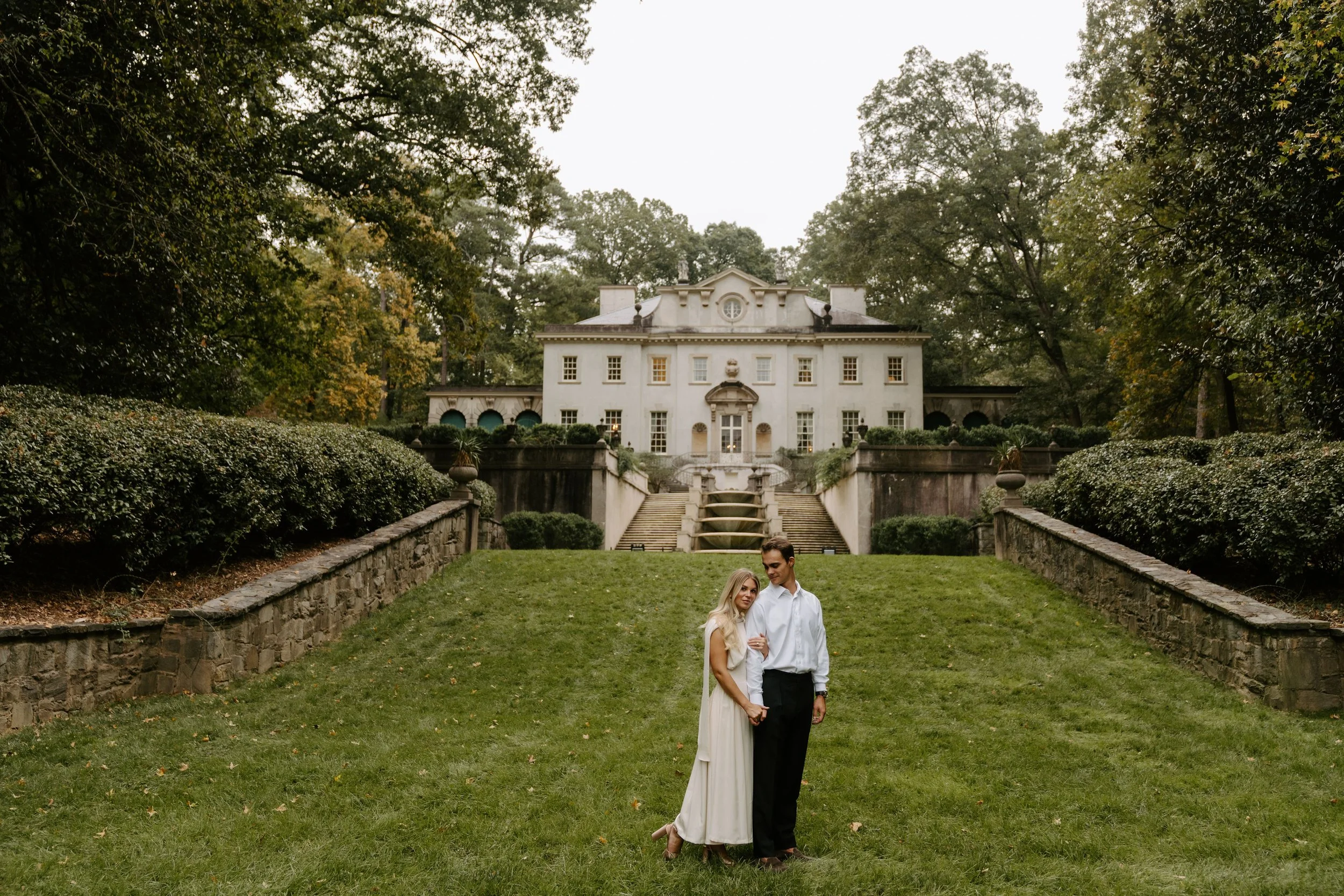 Whimsical Atlanta Engagement at The Swan House