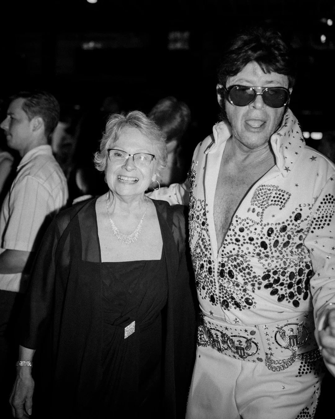 Typical Saturday night if you ask me &mdash; a night to remember, celebrating The O&rsquo;Neils and dancing alongside Elvis at @victorynorthweddings 🪩

Photography: @stephpowellcreative
Venue: @victorynorthweddings
Planner: @btvwithkayla
Hair: @styl