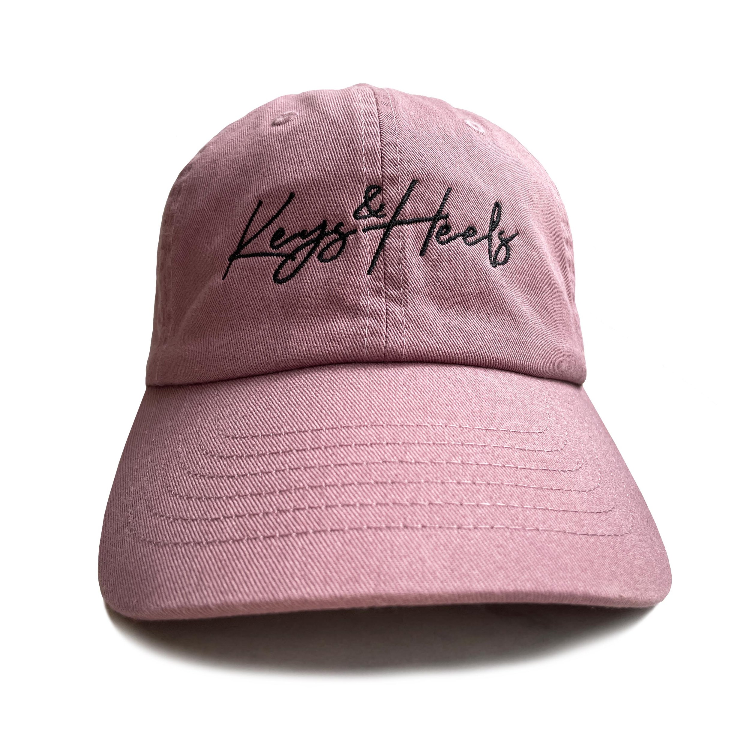 Keys & Heels Script Cap - Pink