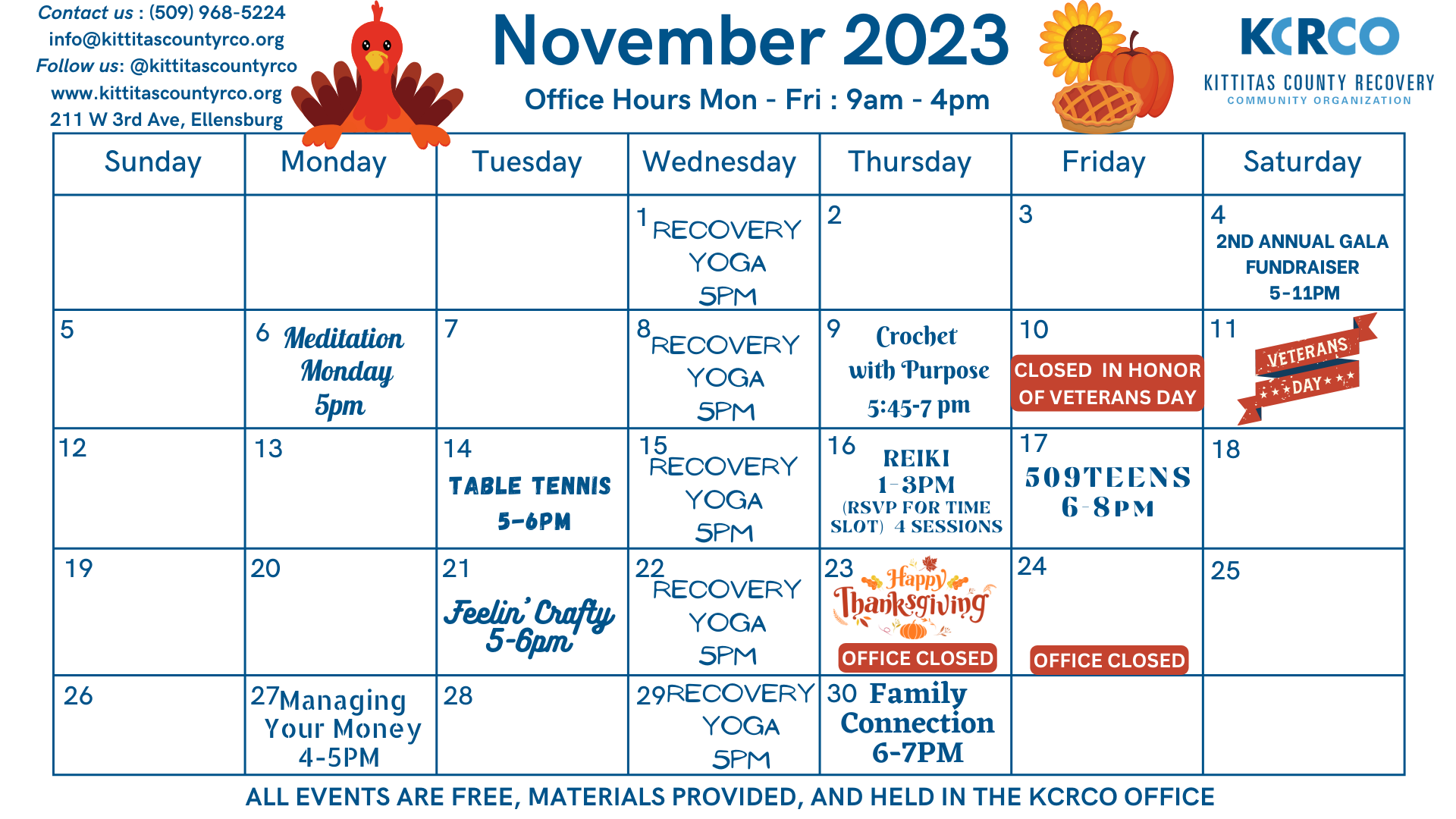 Monthly Calendars — Kittitas County Recovery Community Organization monthly-calendars-kittitas-county-recovery-community-organization