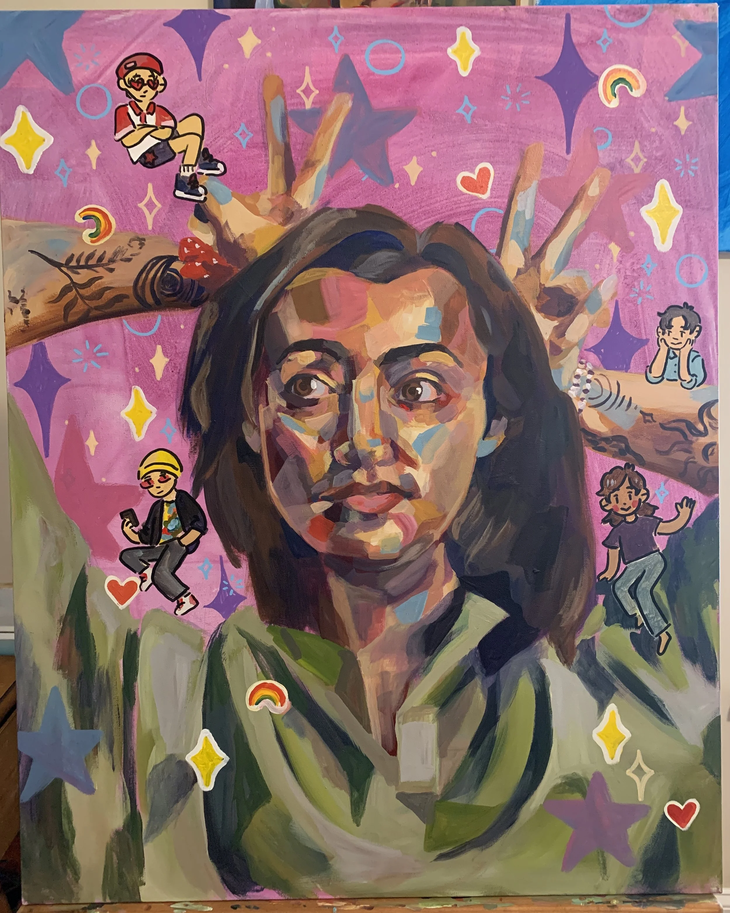 Self Portrait at 25
Acrylic on Canvas
2024