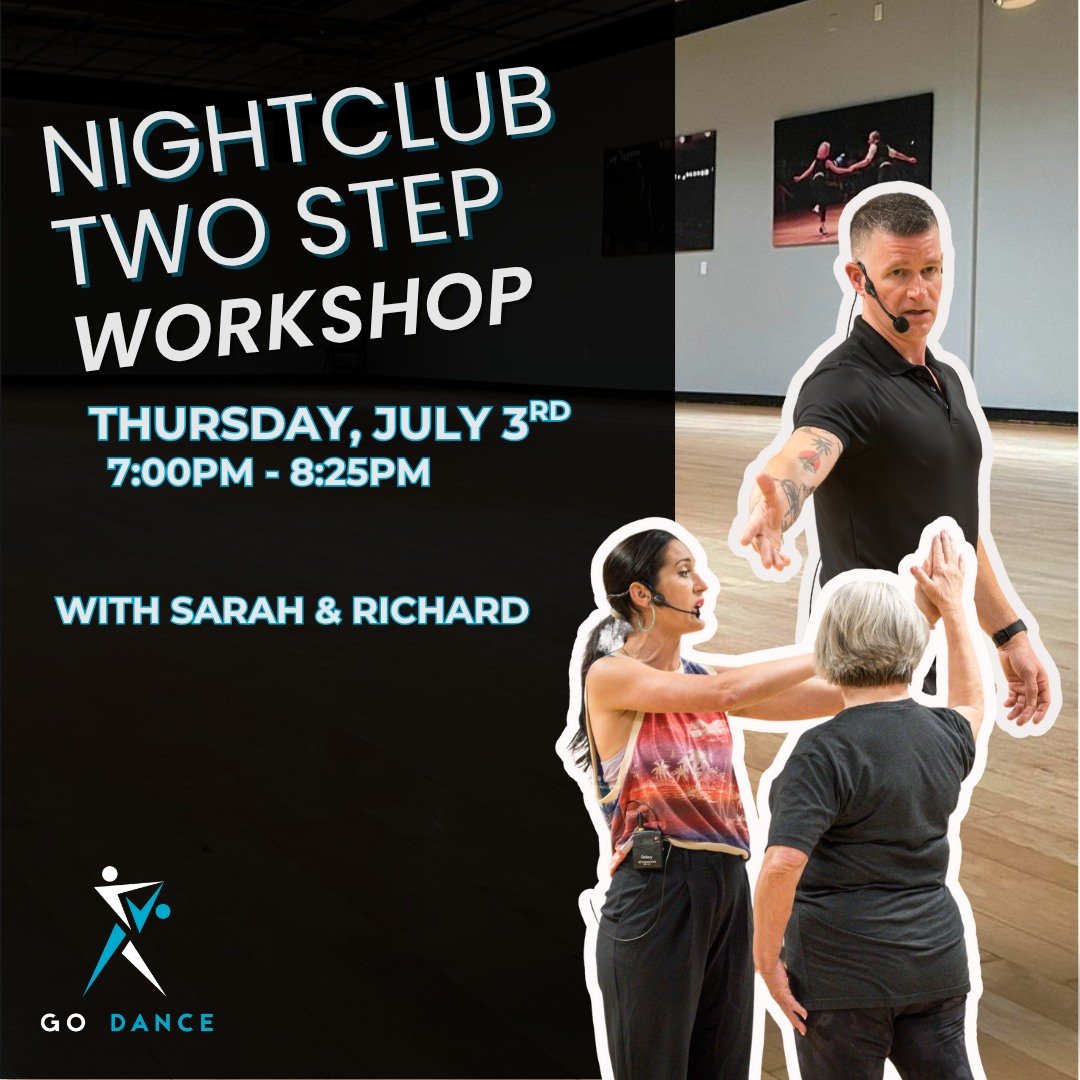 Join us for a fun and easygoing Nightclub Two Step Workshop where you&rsquo;ll learn how to float across the floor to your favorite romantic hits! ✨

🎯 Save your spot now! Use the link in our bio to pre-register! 

#danceatx #godancestudio #nightclu