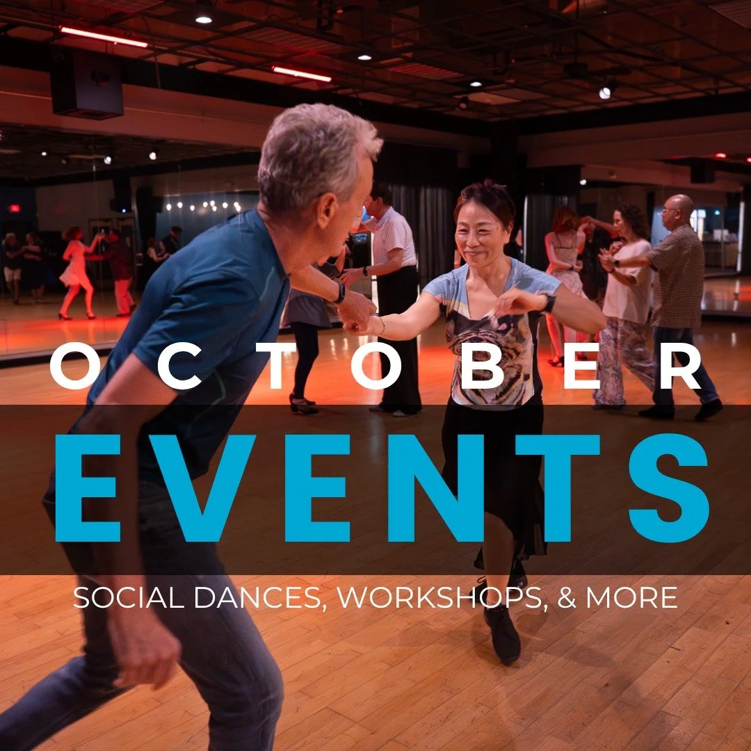 🍁✨ Fall into Dance this October! ✨🍂

The air is crisp (as crisp as it can be in Texas), the vibes are cozy, and the dance floor is on fire 🔥
Join us for a month full of rhythm, connection, and autumn magic:

💃 Tango Swango &ndash; Where Argentine