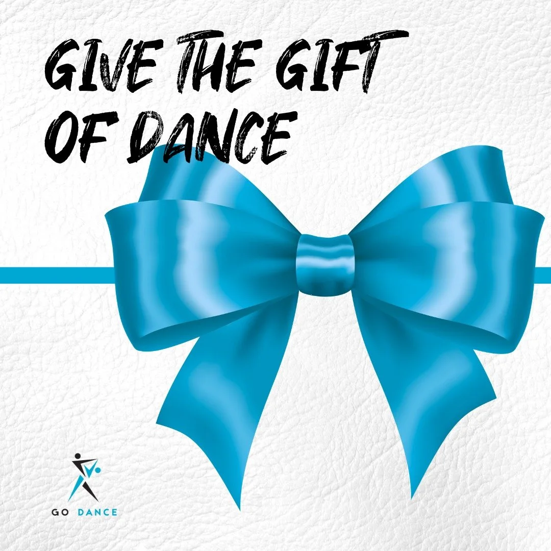 The holiday season will be here before you know it! 🎄
Make gift-giving easy this year &mdash; surprise the dancers in your life with the gift of dance! 💃🕺

✨ Give a month of group classes, private lessons, or a custom gift amount &mdash; the perfe