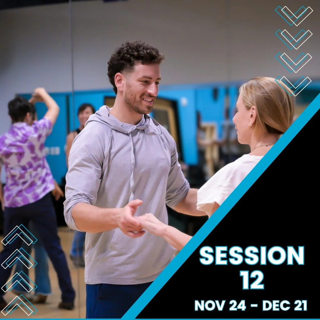 🎉 Get ready &mdash; Session 12 Group Classes starts this Monday!
A new, progressive 4-week session is running November 24th - December 21st! 🗓️

Whether you're looking to learn some Salsa and Bachata for your next vacation or pick up some Ballroom 