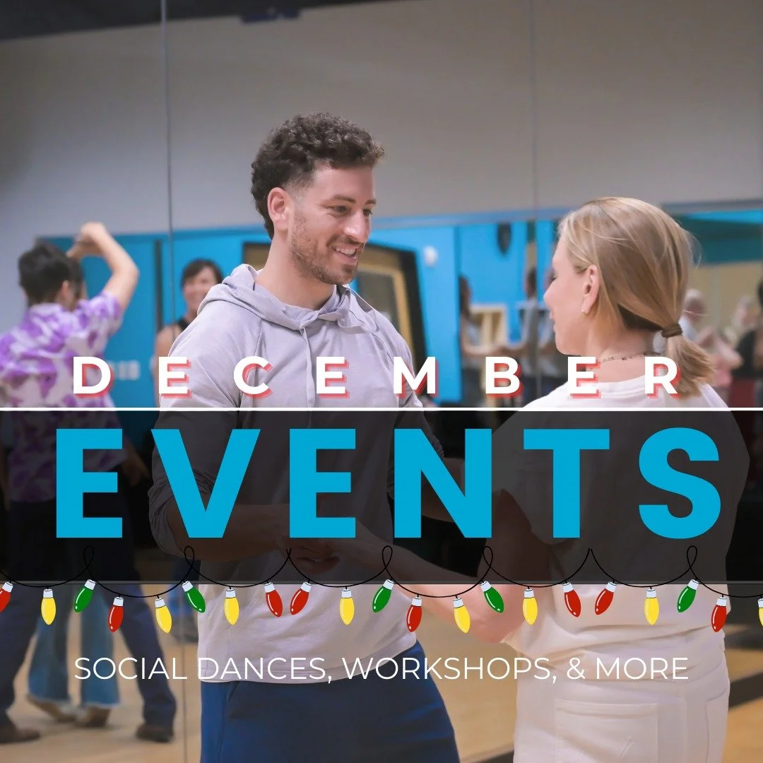 December is sparkling with dance and celebration in the studio! 🎄 

✨ Join us for festive socials and workshops with Tatiana Seliverstova and Bradford Whelan.

❄️ Tickets are now on sale for our Winter Showcase on Dec. 20th!

Let&rsquo;s dance our w
