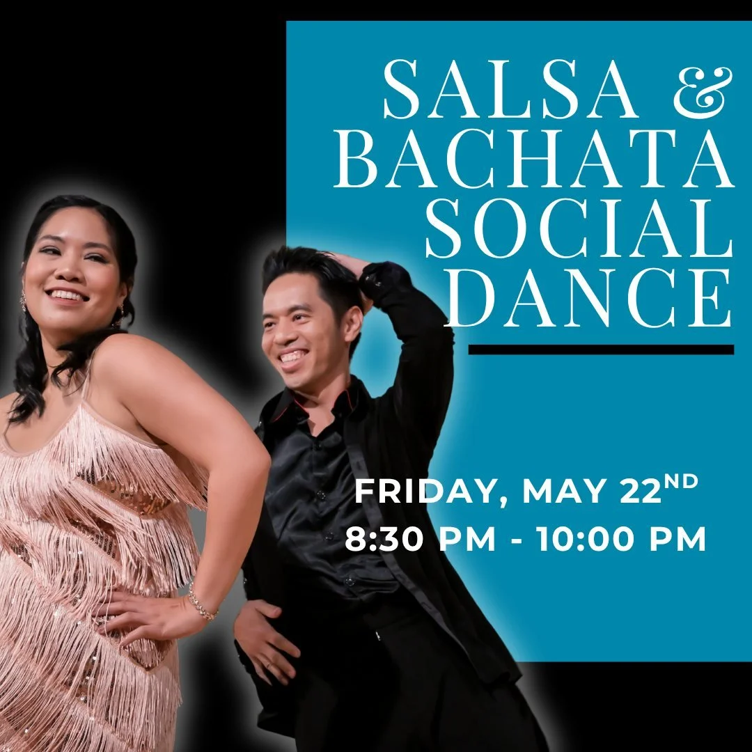 This week at Go Dance: Come to the Salsa &amp; Bachata Social! 💃

Enjoy a Friday evening of dance featuring Salsa, Bachata and a mix of other social latin dance styles starting at 8:30 pm.

Tap the link in our bio to pre-register!