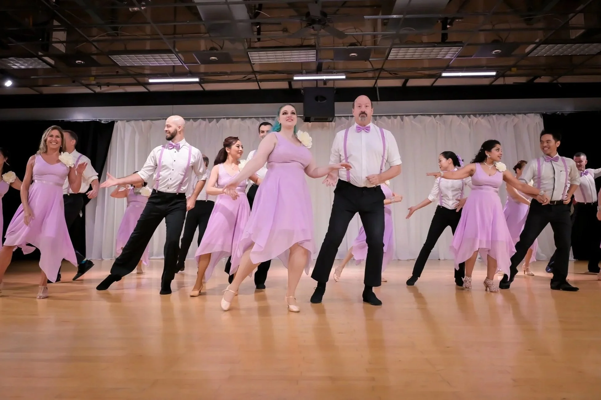 man and woman dancing