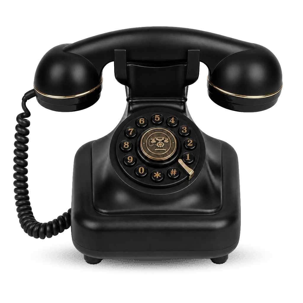 Click or hover over phone to lift handset
