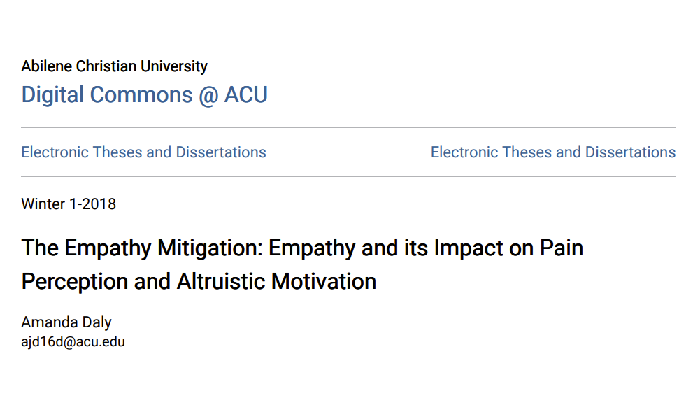 Experimental research project