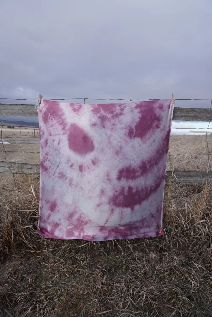 44" Marbled Merlot Sky Wild Rag V