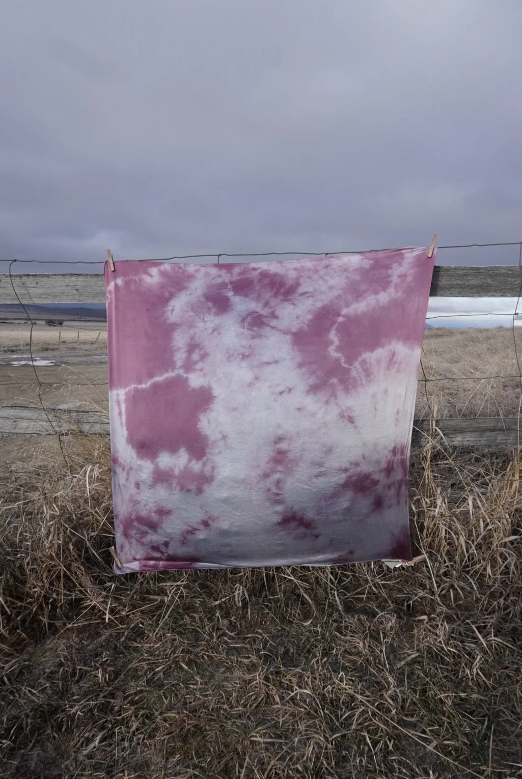 44" Marbled Merlot Sky Wild Rag IV