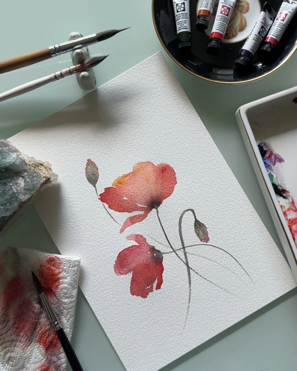 Poppy Watercolor