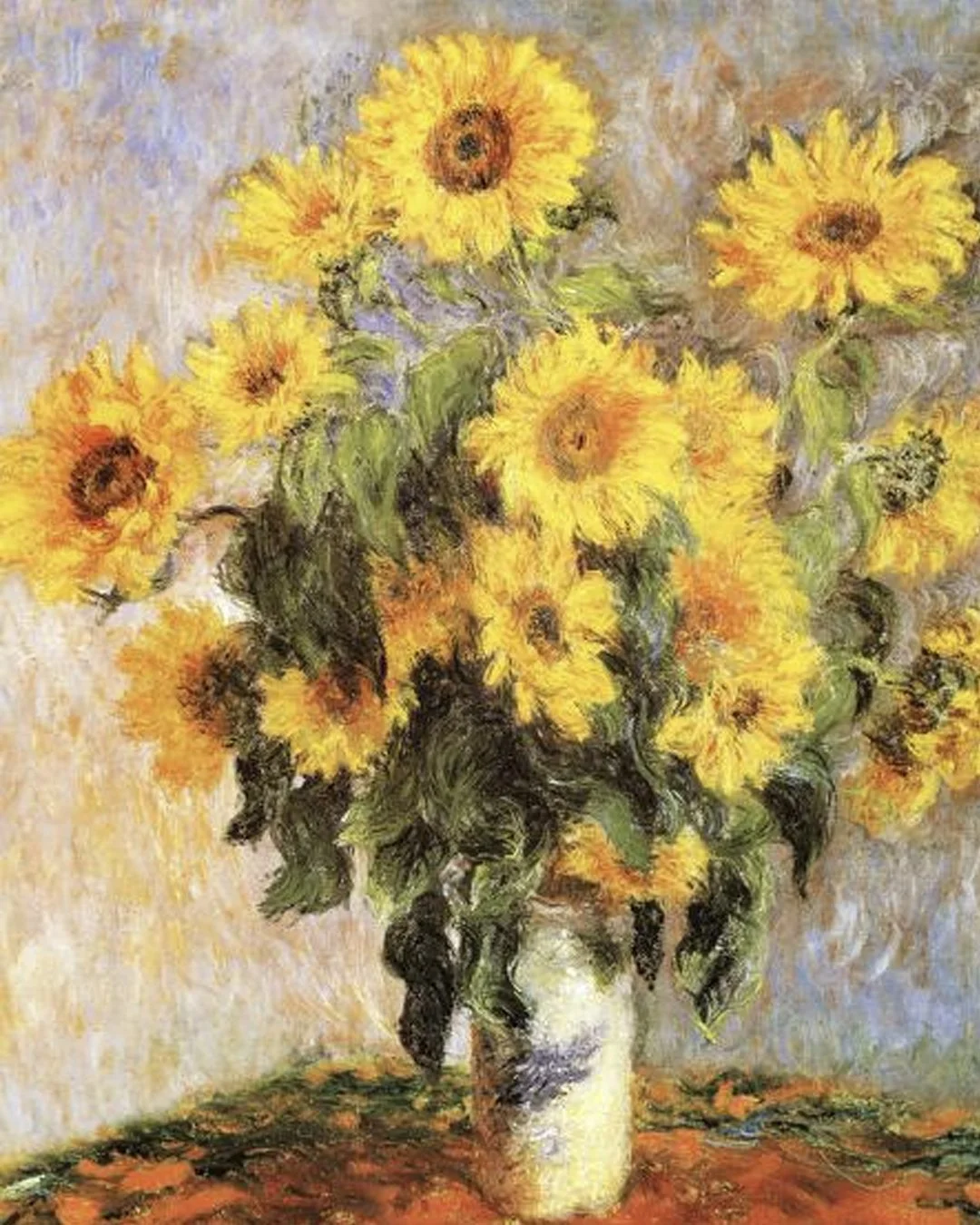Fresh Garden Flowers Planted and Painted by Monet