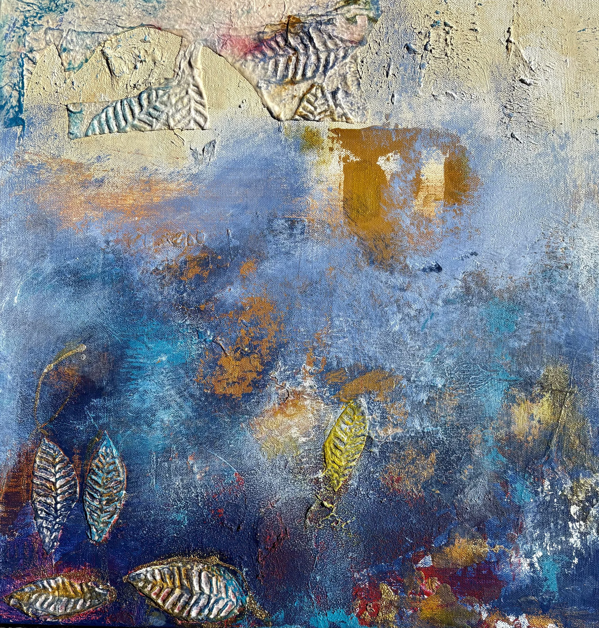 'LOVE BLUE' 20" x 20"