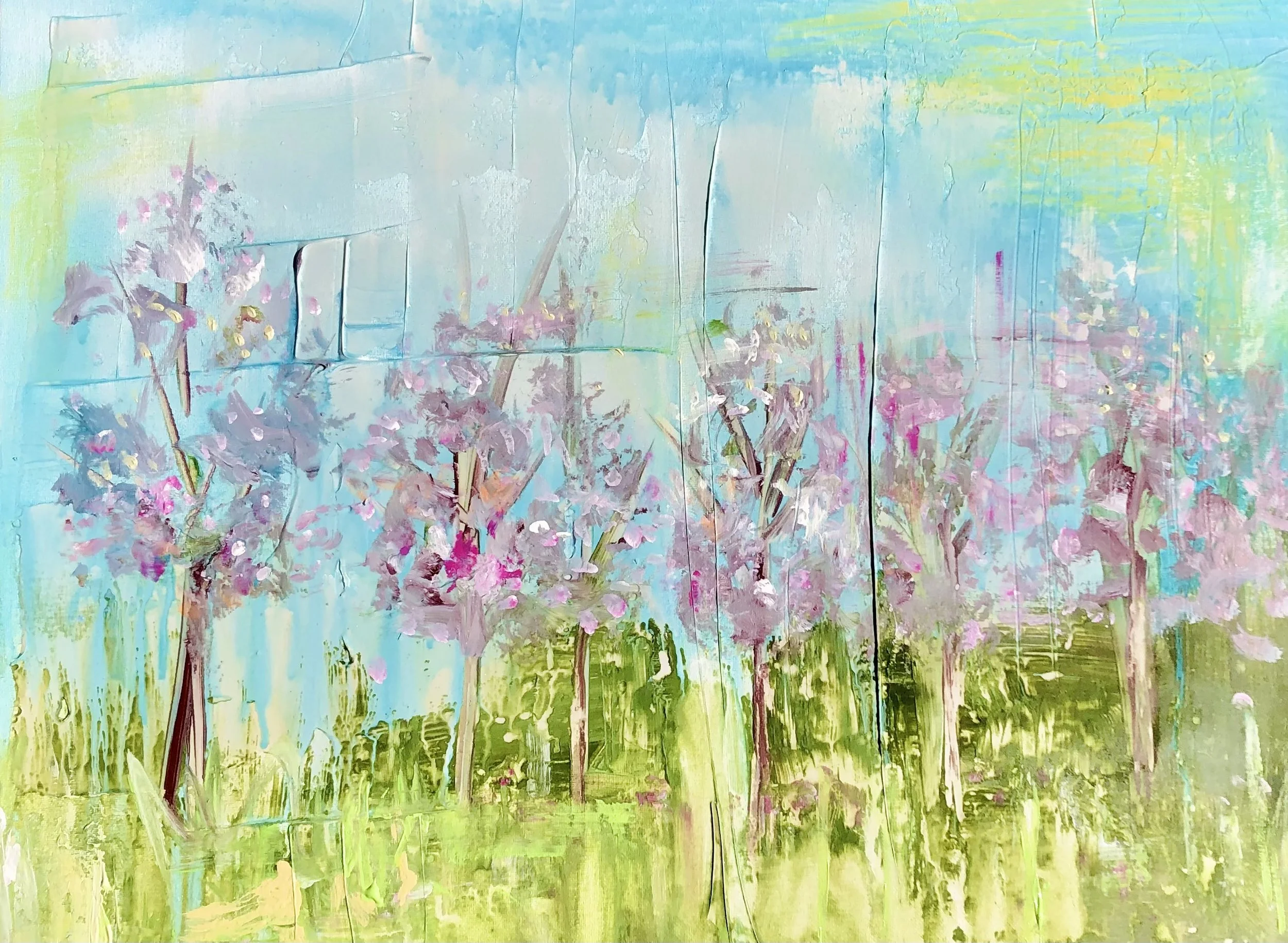 LAVENDER TREES 72" X 60"