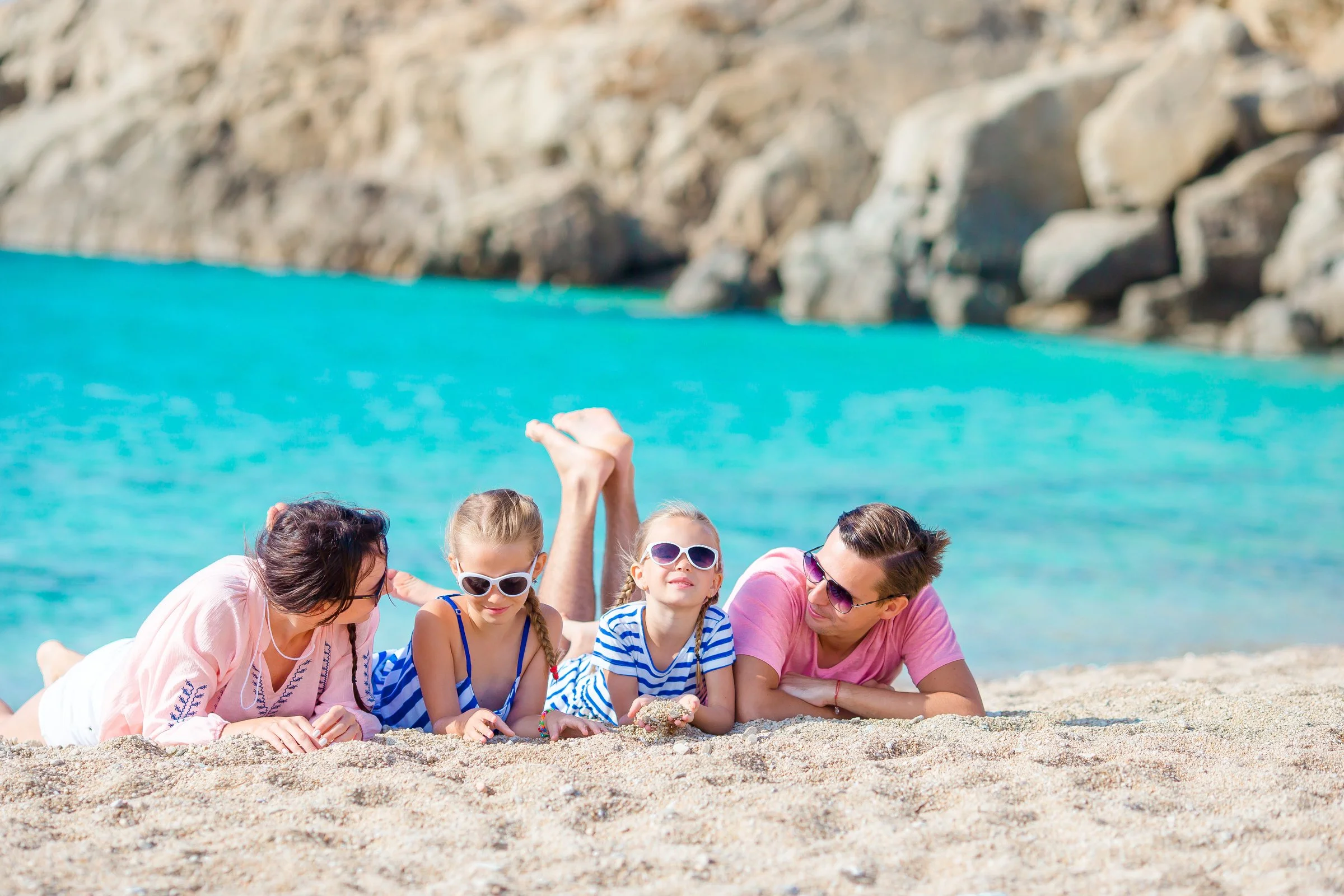 Parent enjoying uninterrupted quality time with child during vacation