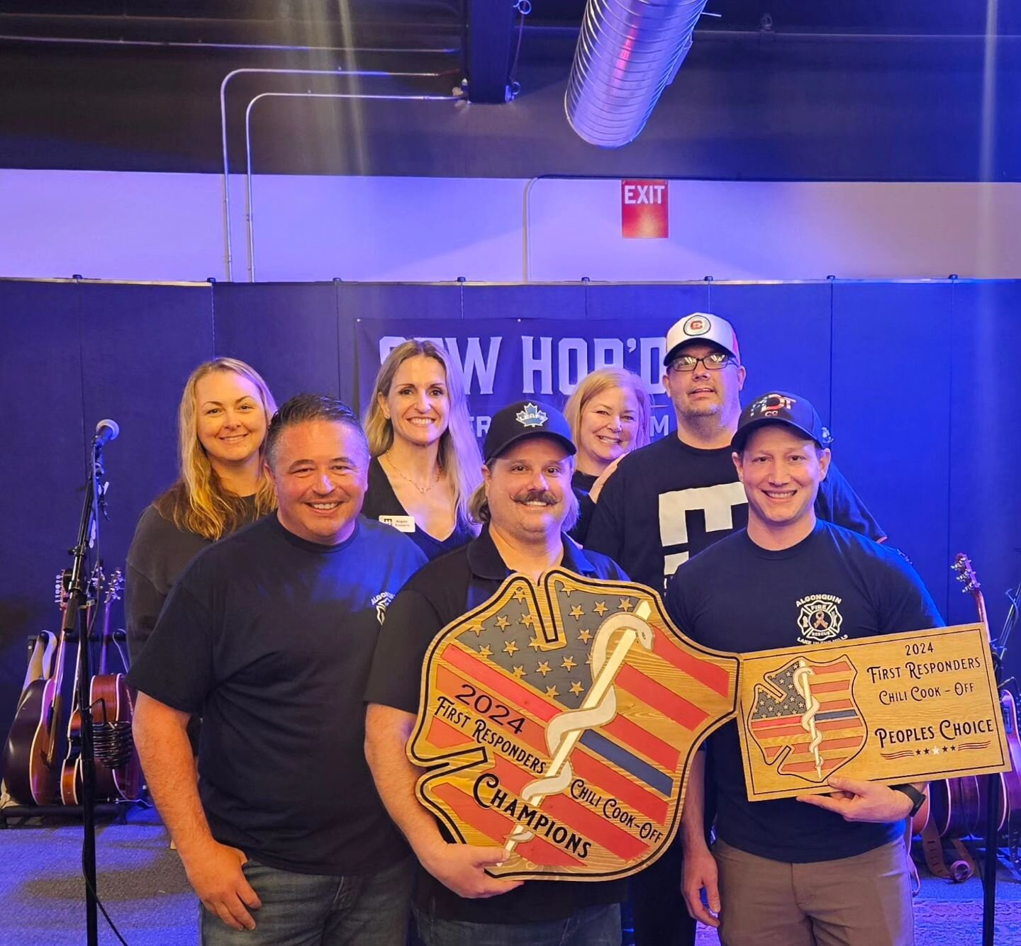 Thanks to everyone who made it out for the 2nd Annual Chili Cook-Off today! HUGE shout out to @vetransq for putting together such a great event. Congratulations to the winners! ⬇️ 

First Responders Contest:
Algonquin/LITH Fire Department 

Open Cont