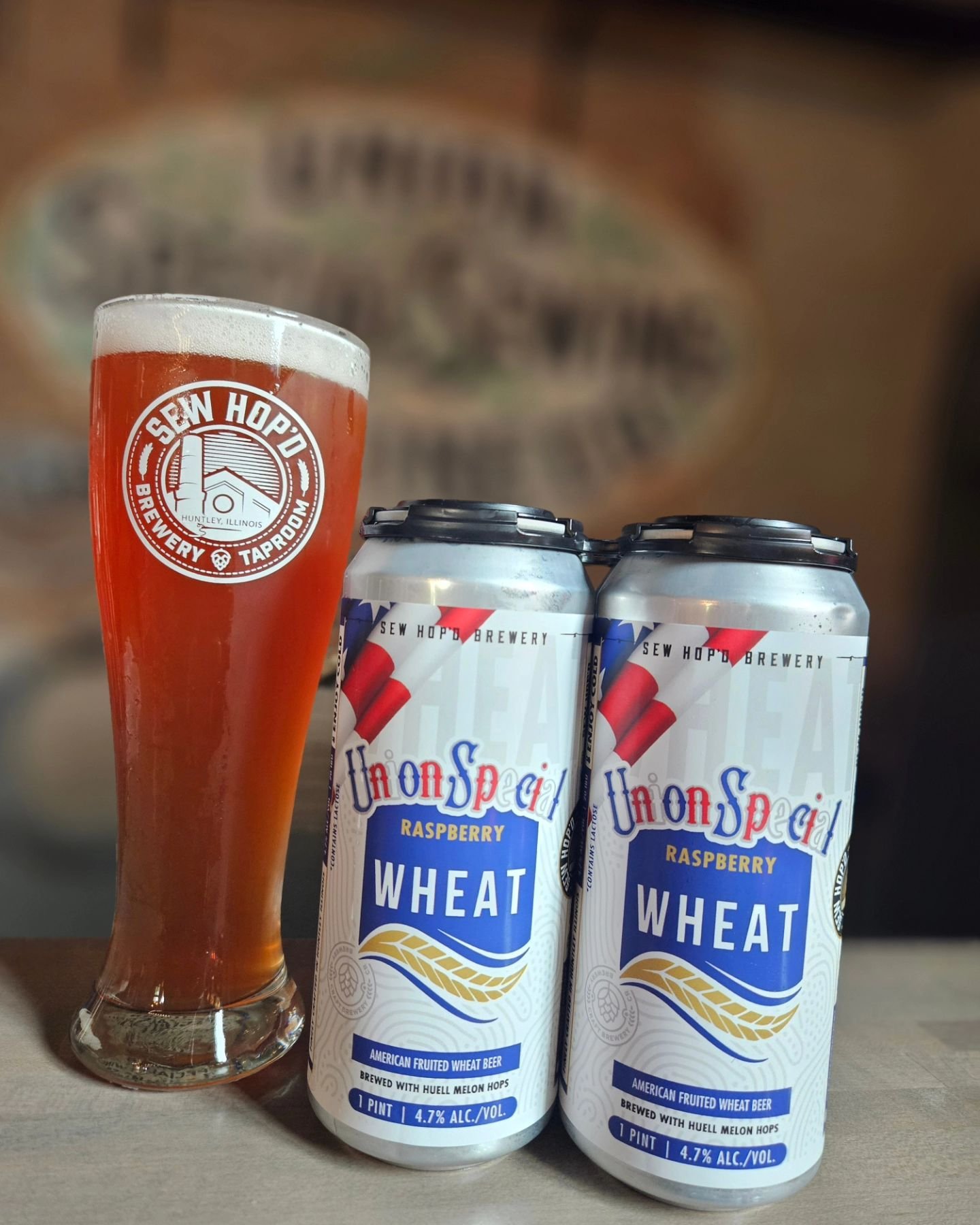 ⚠️ NEW BEER ALERT ⚠️ 
Union Special Raspberry Wheat 

US Raspberry Wheat brewed in honor of the historic American company that has been our home, Union Special Sewing. This refreshing beer is crafted with a wheat and barley malt blend, yielding a smo