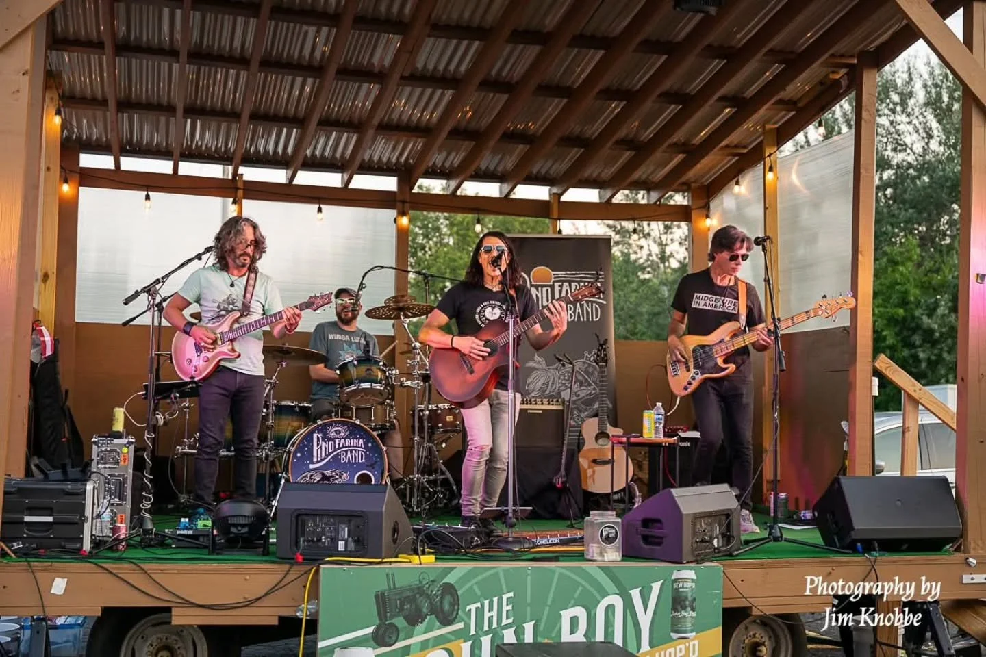 Sunday Funday is calling, and we&rsquo;ve got your perfect answer-&nbsp; Our hometown favorites and good friends, the @pinofarinaband, are back on the John Boy Stage at 2 pm! You know it&rsquo;s always a party when they roll in&mdash;get ready for al