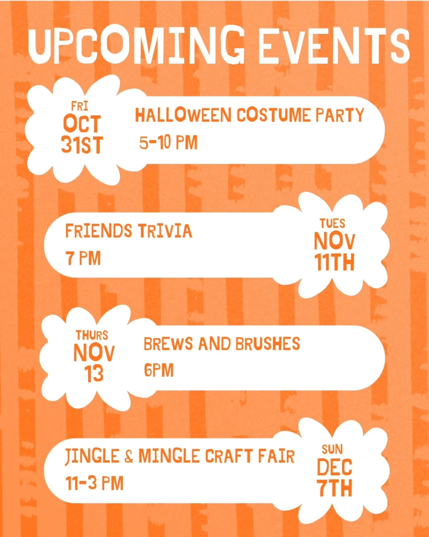Upcoming Events!!