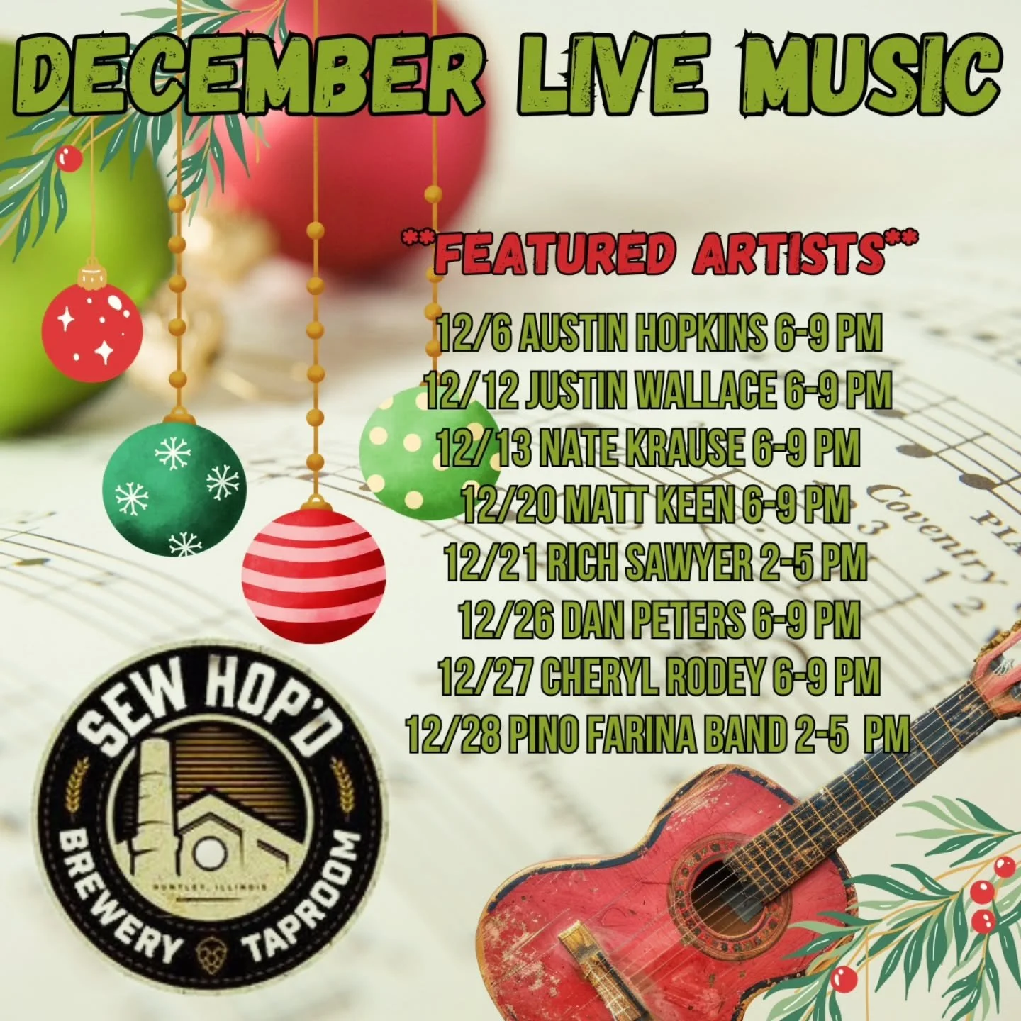 🎶DECEMBER LIVE MUSIC 🎶