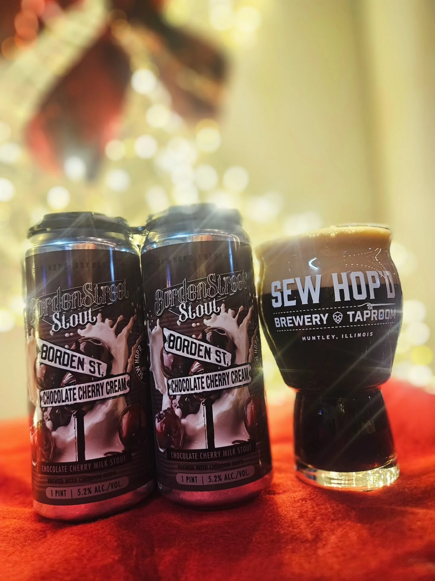 🍒🍫NEW BEER ALERT 🍫🍒
Our Borden Street Milk Stout &ndash; Chocolate Cherry Cream is NOW on tap and available in cans. Inspired by Huntley&rsquo;s dairy roots, this smooth, rich stout brings earthy malt roast, cherry cream notes, and a silky milk-c