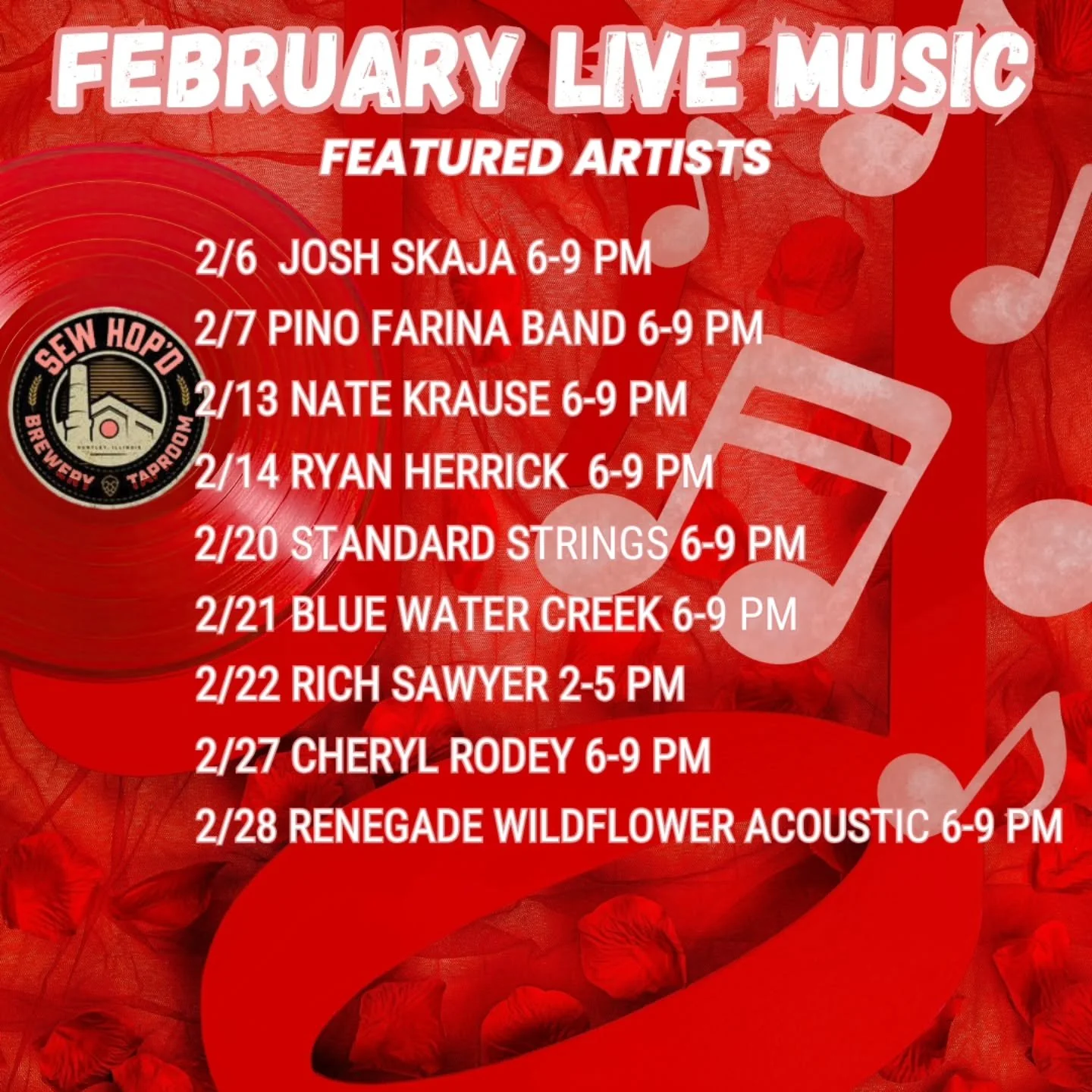 🎶FEBRUARY LIVE MUSIC 🎶