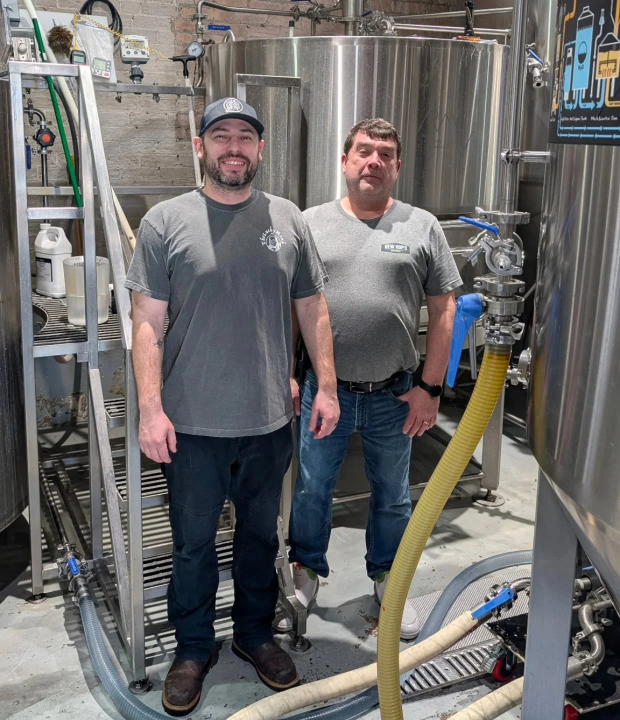 🚨🍻 Collab Alert, Friends!! 🍻🚨
Big, hoppy things are happening behind the scenes&hellip;Our very own brewer Doug teamed up with brewer Nick from @theluckymonk and they&rsquo;ve been cooking up something special! 

Together they crafted a bold, cri
