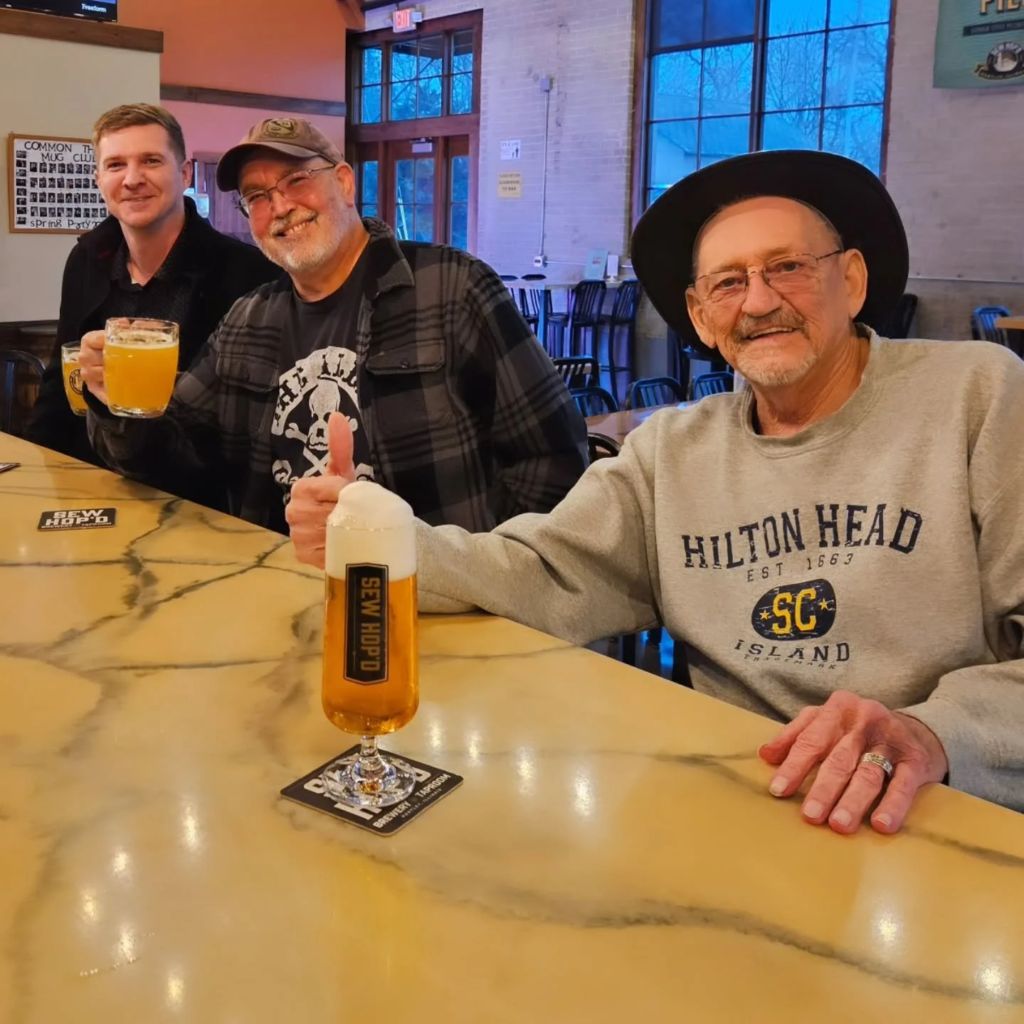 Midweek check in featuring a few of our favorites &mdash; the two Jeffs and Ralph holding down their usual spots like the legends they are. We love our regulars and the energy they bring to the taproom every single week! 

No food truck tonight, BUT 